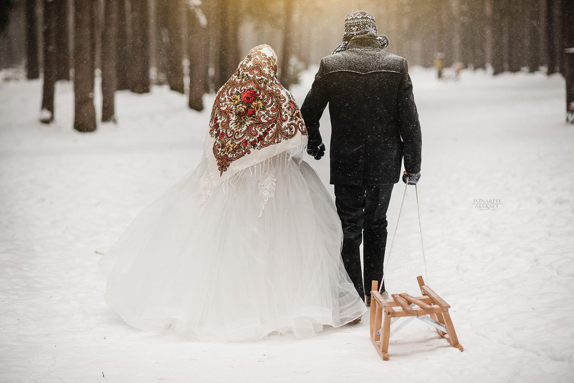 Зимняя свадьба у фотографа Алексея Фонарева в Дубне Талдоме Кимрах Дмитрове