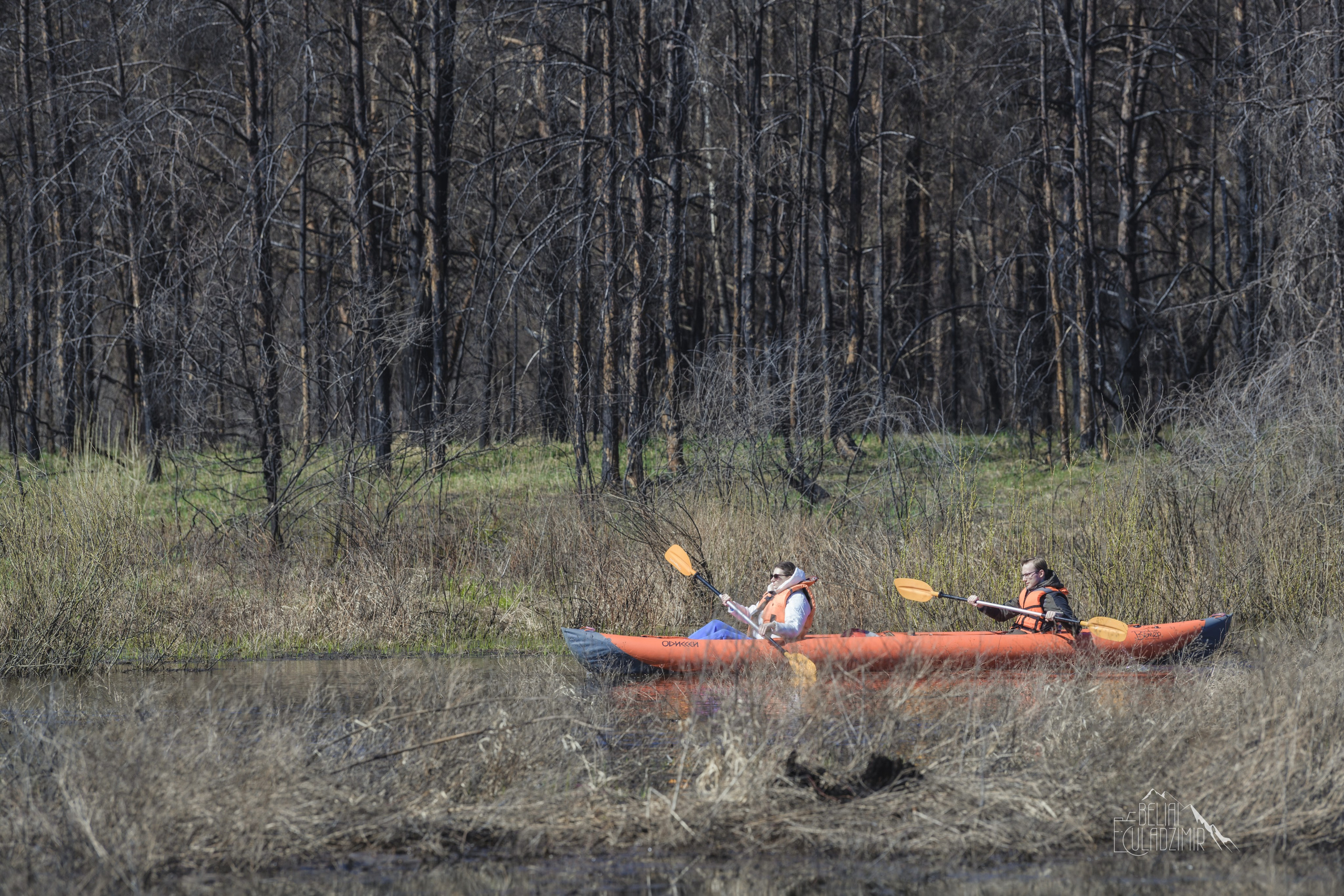 Сплав по реке Тремля 5 апреля 2026 года. Репортажный фотограф Владимир Беляй