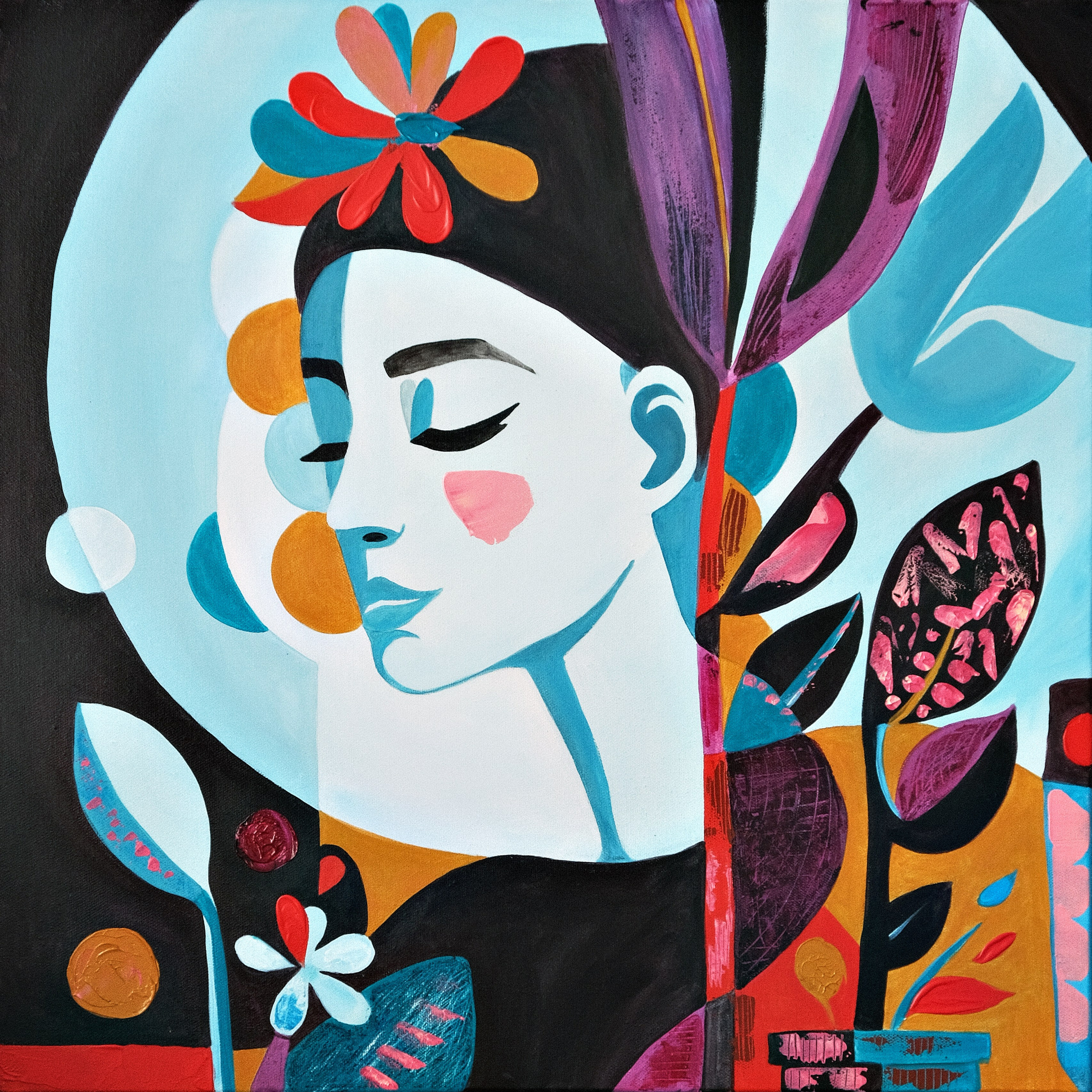 Дивный сад. Художник Анастасия Кисткина, Петербург