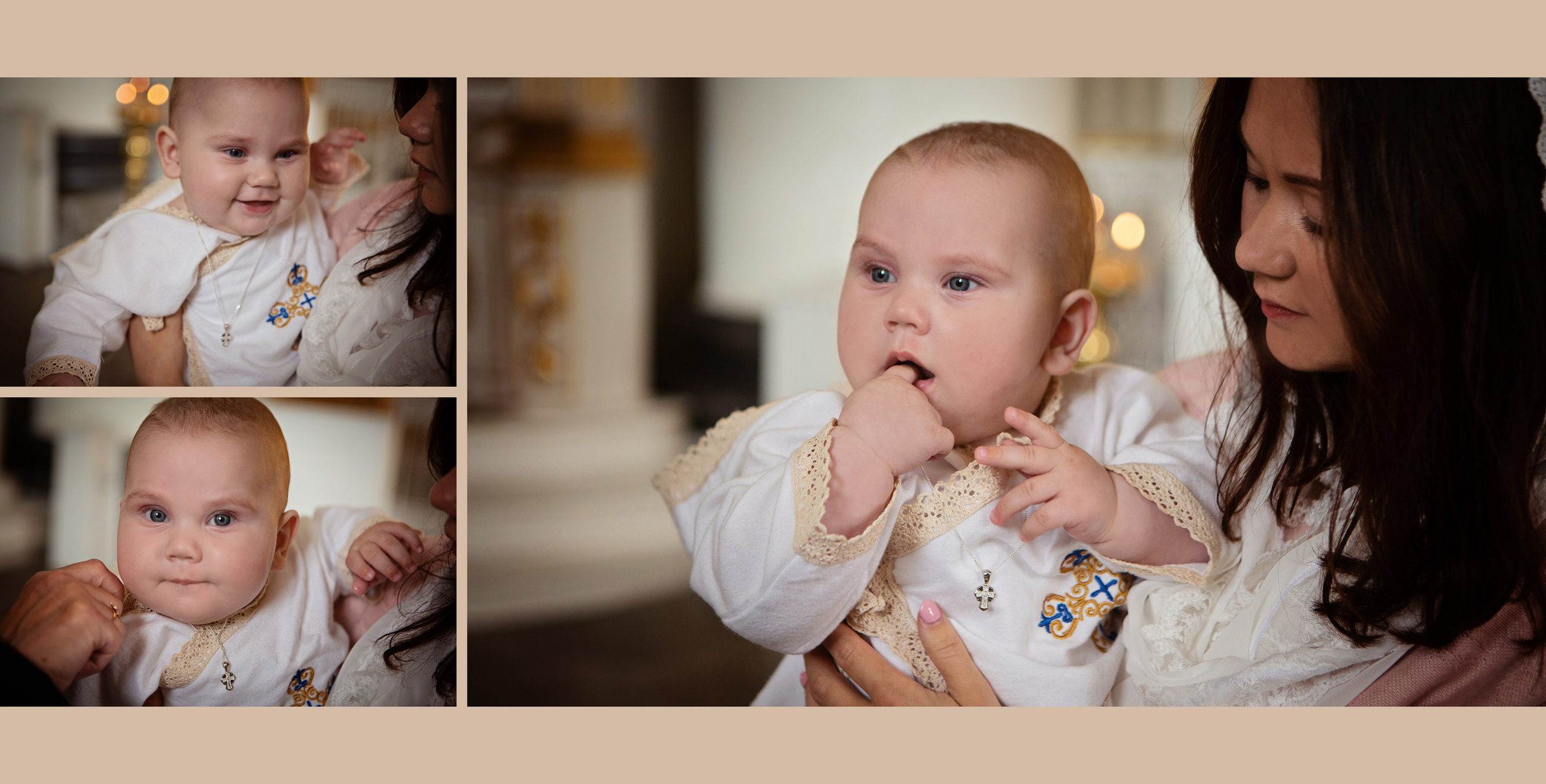 Фотосессия крещения новорожденных