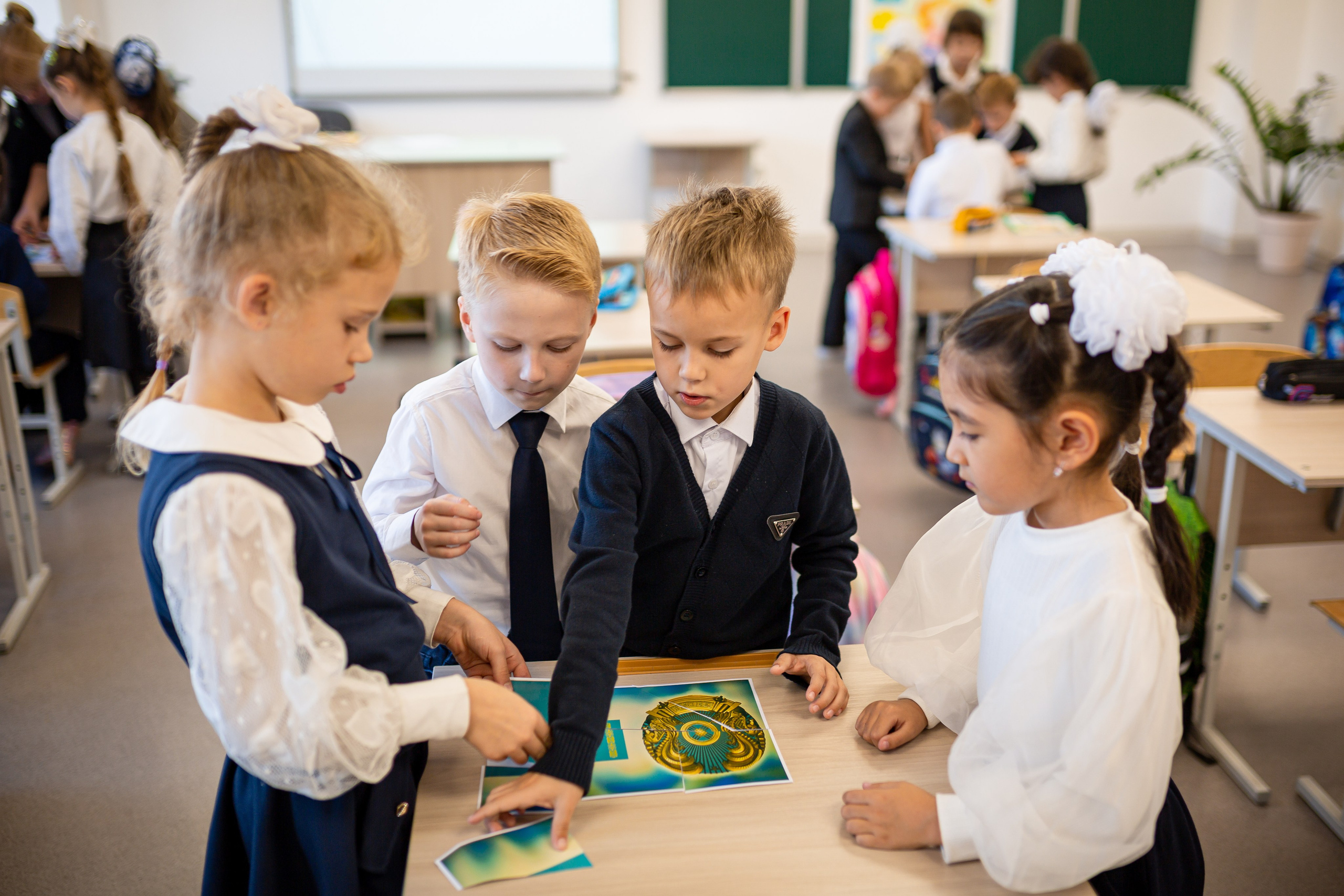 Первоклассники. Отбасылық фотограф Алена Шаталова