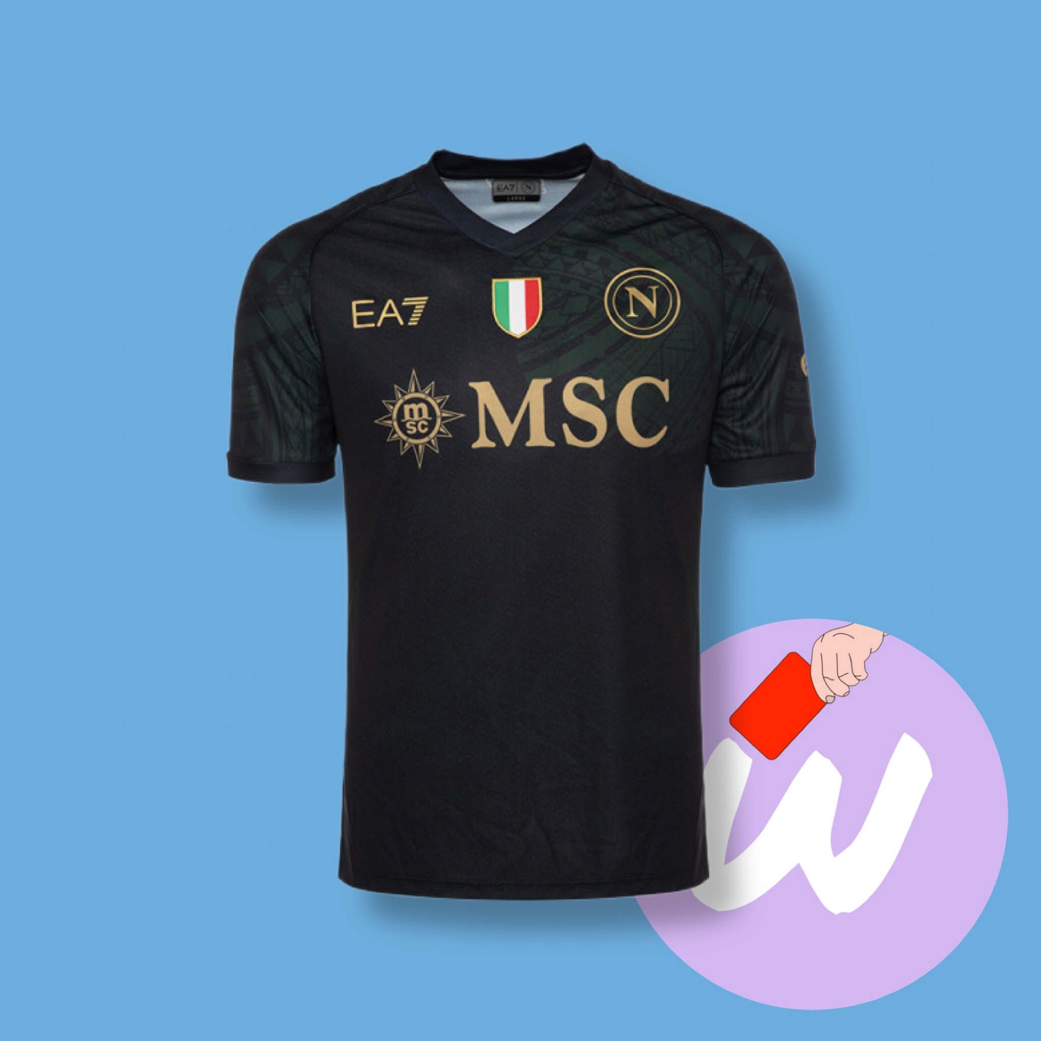 Третья футболка Napoli 2023-2024. Футбольный магазин — ssw_magazin