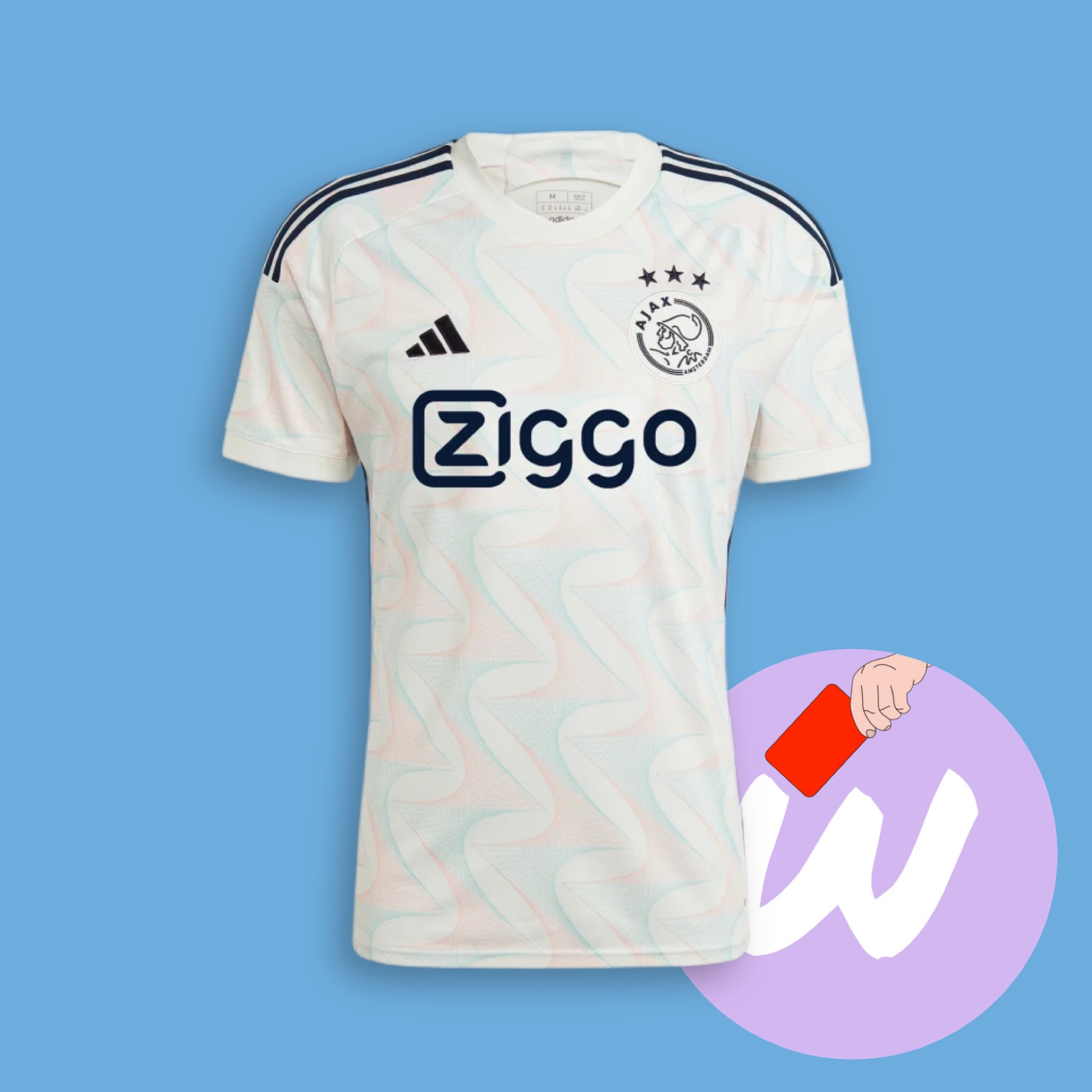 Выездная джерси Ajax 2023 купить по цене 2350 рублей. Футбольный магазин — ssw_magazin