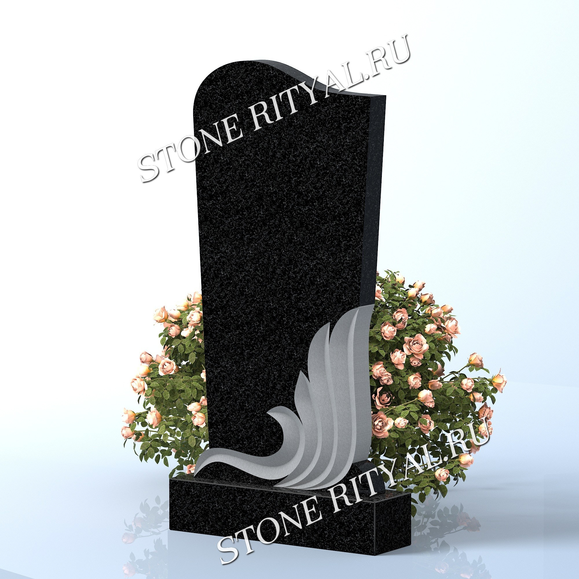 Вертикальные памятники прямые. Изготовление и установка памятников в Москве и МО