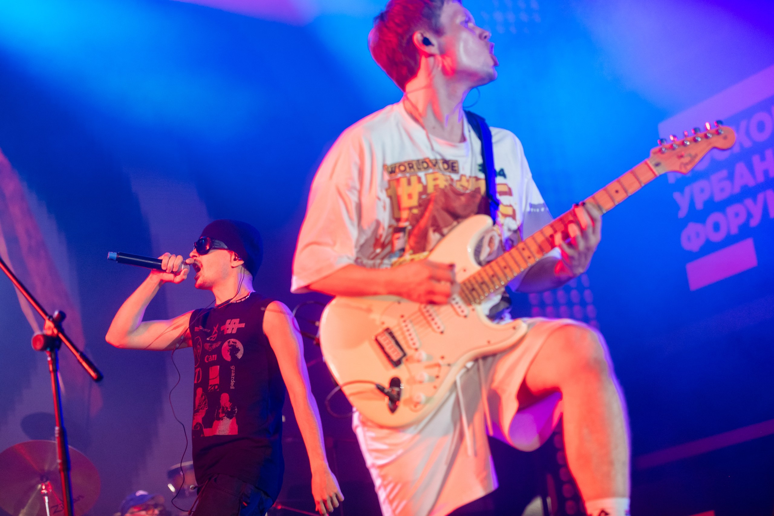 Слава Марлоу (Slava Marlow) на площадке Московского урбанистического форума в Лужниках 19 августа 2023 г.