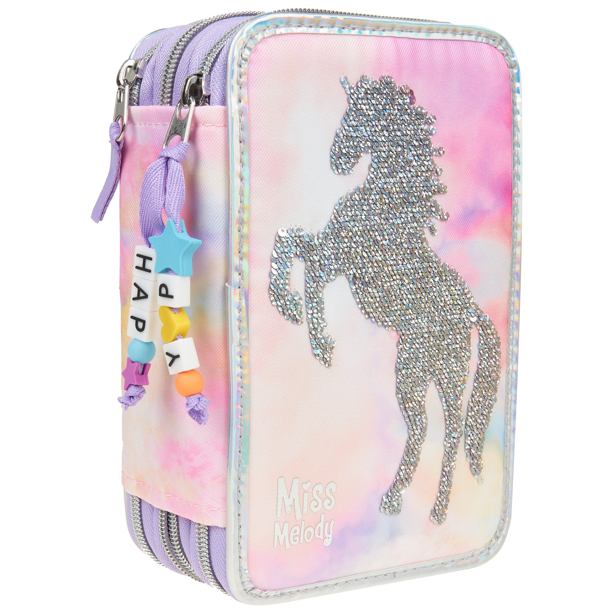 Пенал топ модель с лошадью и блестками