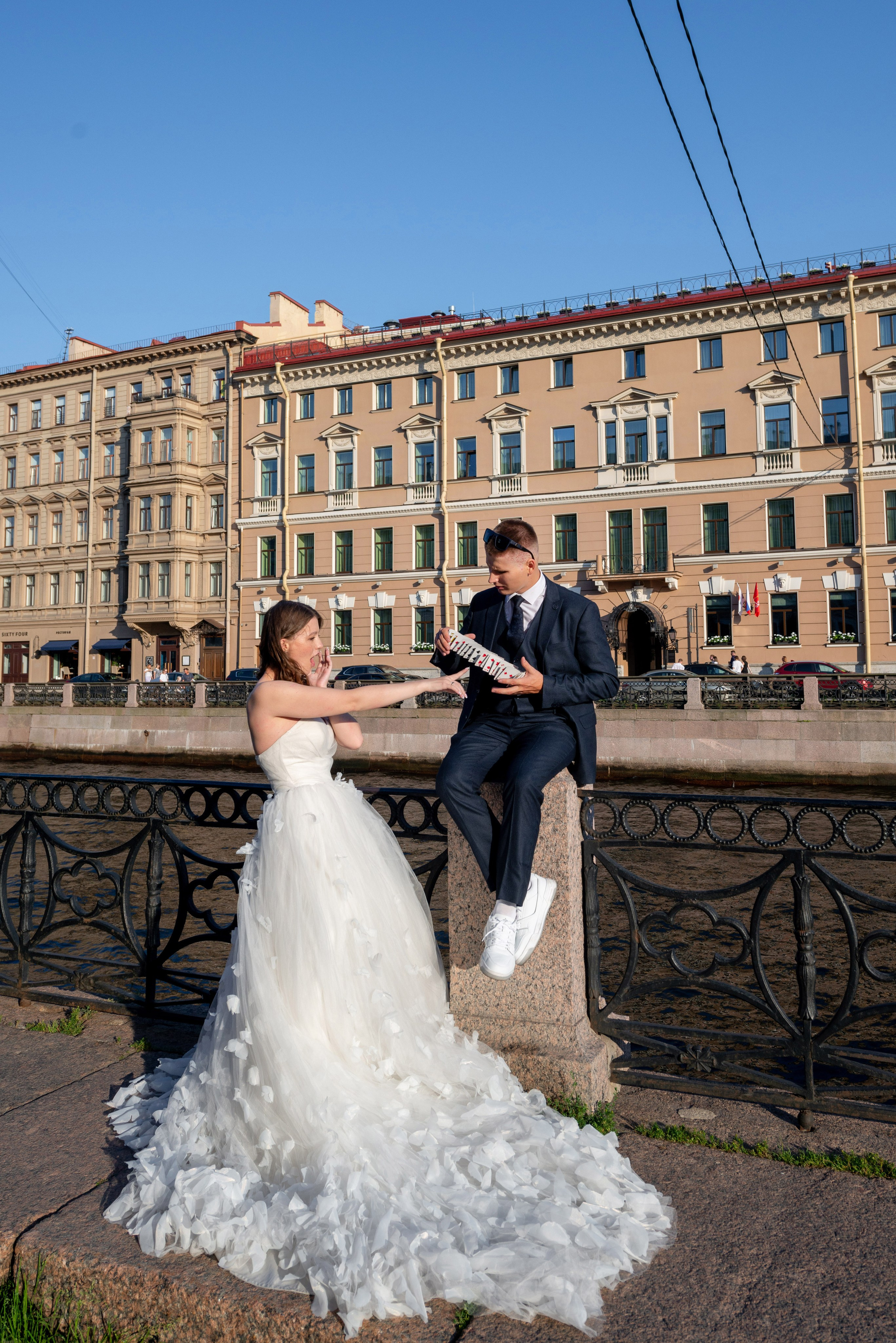 Зажигательная и динамичная свадебная фотосессия Анастасии и Максима. Портретный, семейный и свадебный фотограф в Санкт-Петербурге и в Пушкине Ширяев Денис