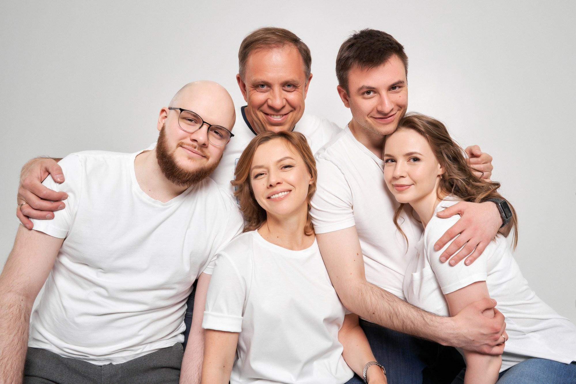 Семейные студийные фотографии