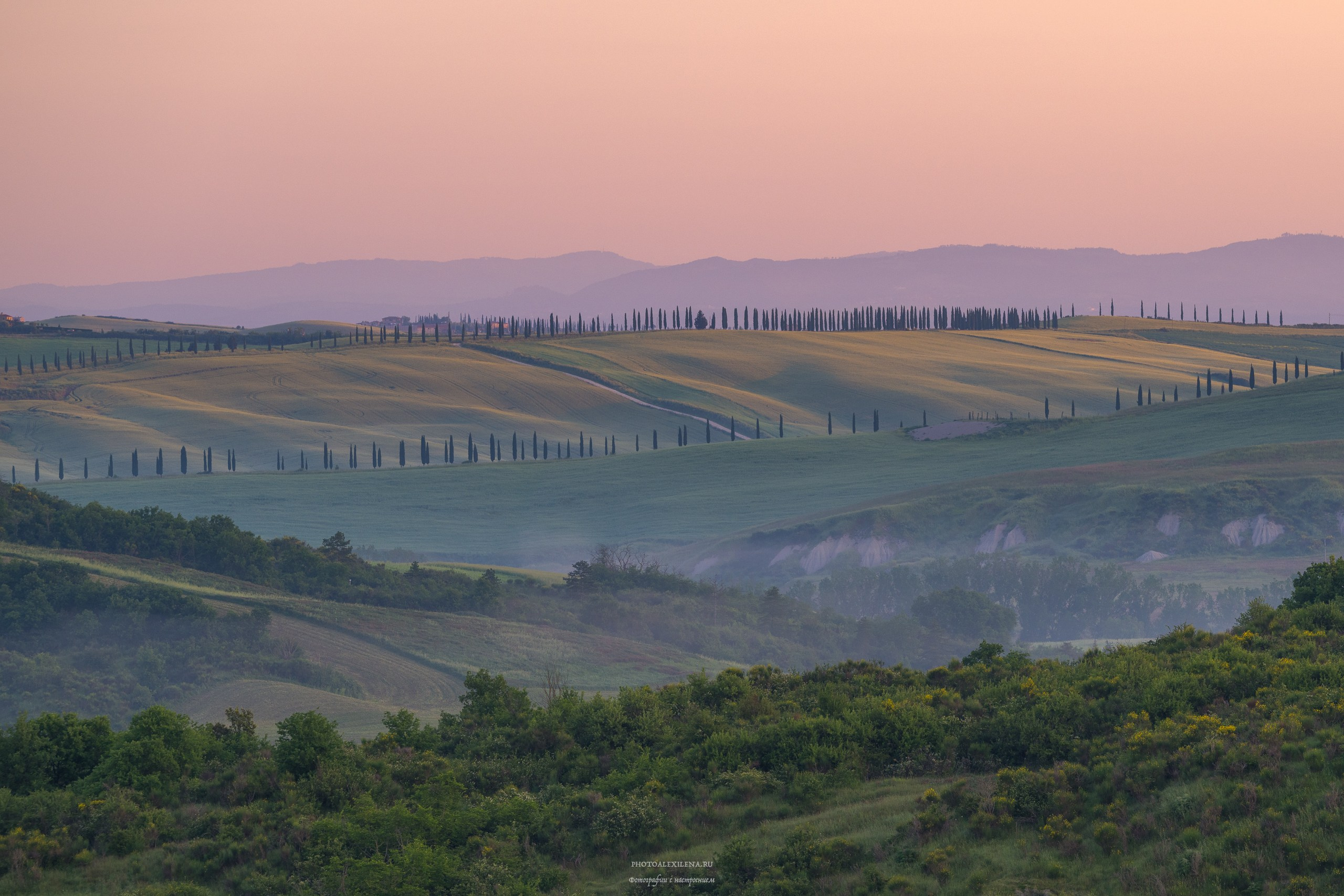 Долина Крете Сенези (Crete Senesi). Авторские стильные фотокартины