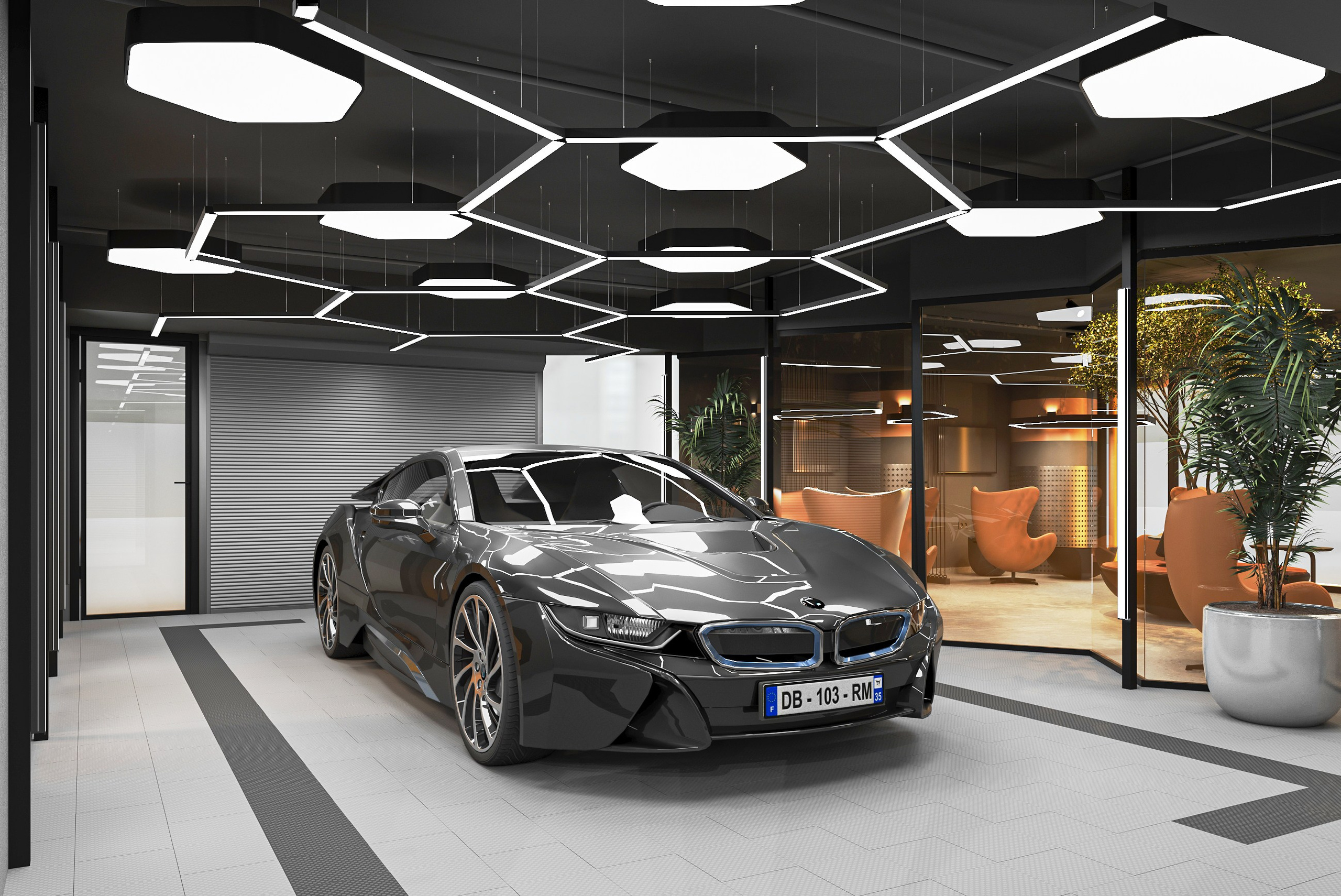 Дизайн-проект автомоечно-детейлингого комплекса KS Autohouse на паркинге торгового центра в Санкт-Петербурге