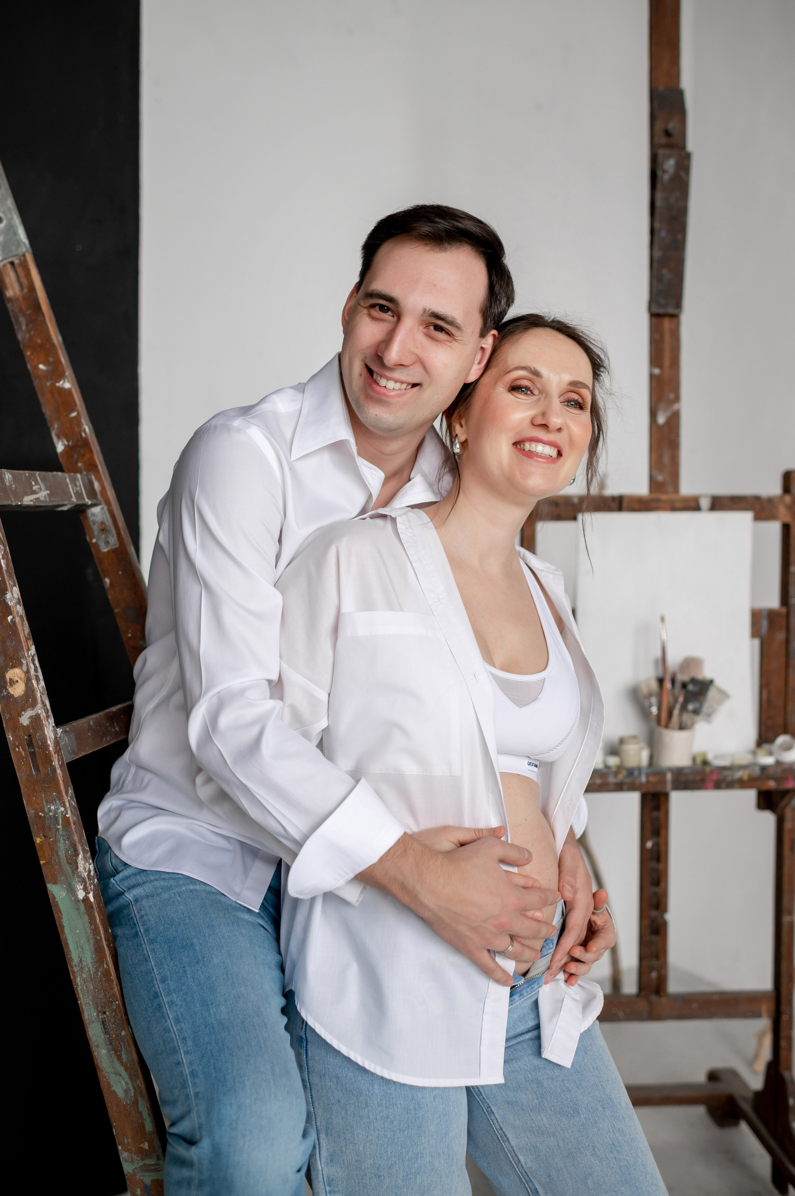 Беременность в красках и необычное гендер-пати. Портретный, семейный и свадебный фотограф в Санкт-Петербурге и в Пушкине Ширяев Денис