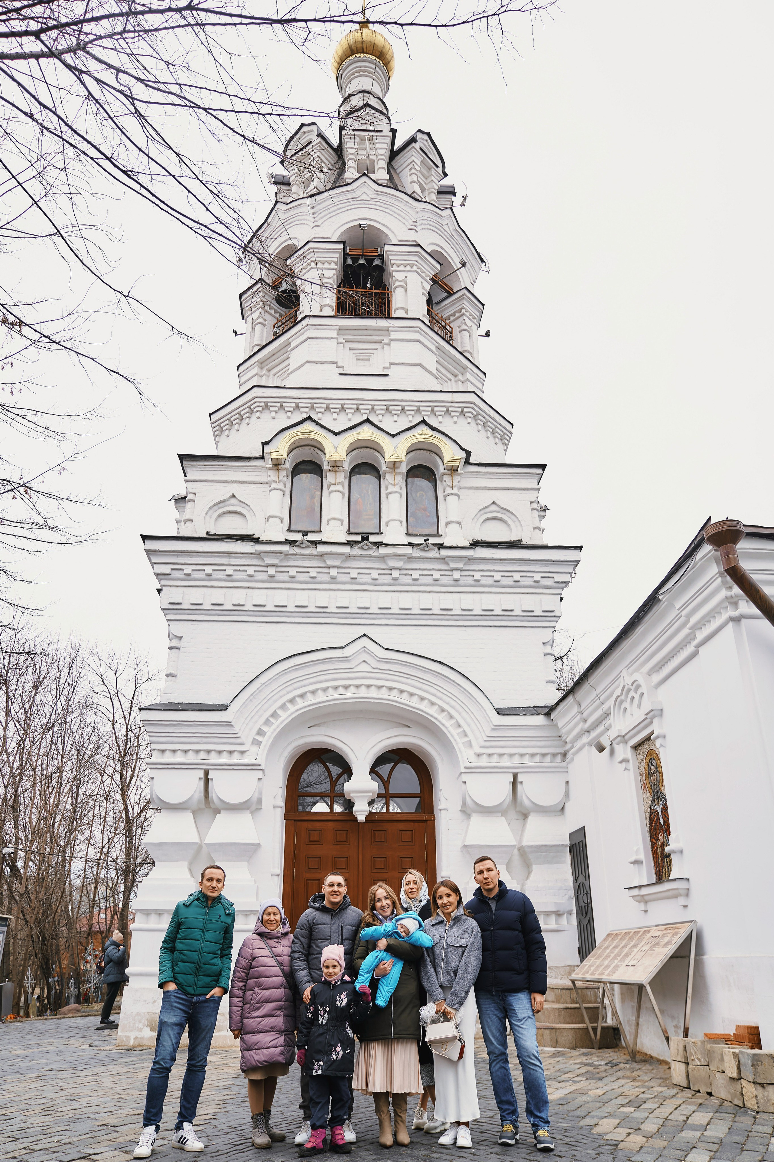 Крещение ребёнка в Церкви Илии Пророка и Воздвижения Честного Креста Господня в Черкизове