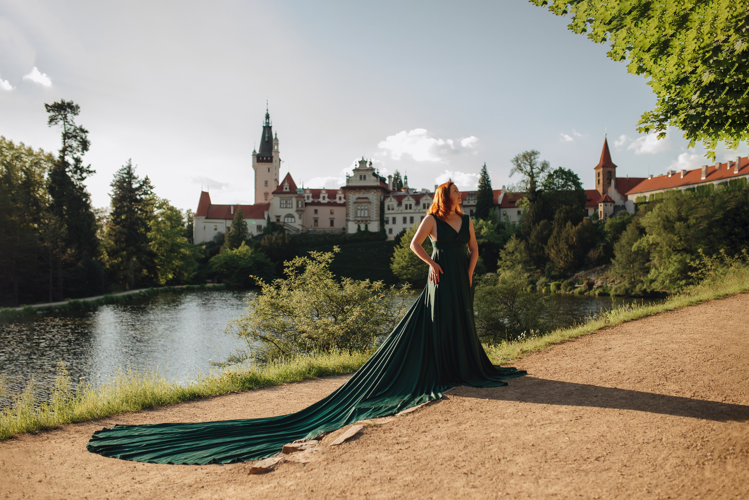 Фотосессия в летящем платье для Евгении. Фотограф Прага | Photographer Prague| Фотограф в Праге Яра Куркус