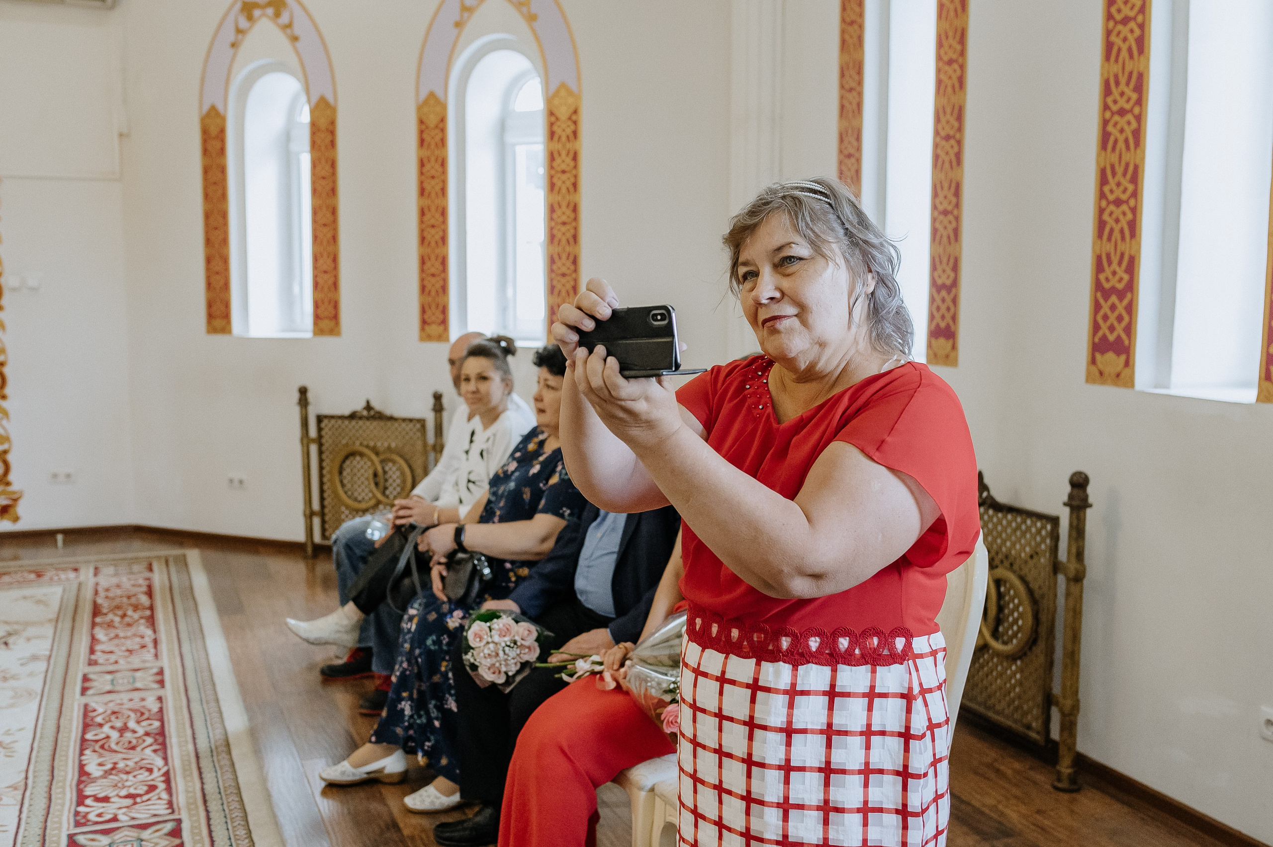 Гости на свадьбе в Кремле Измайлово