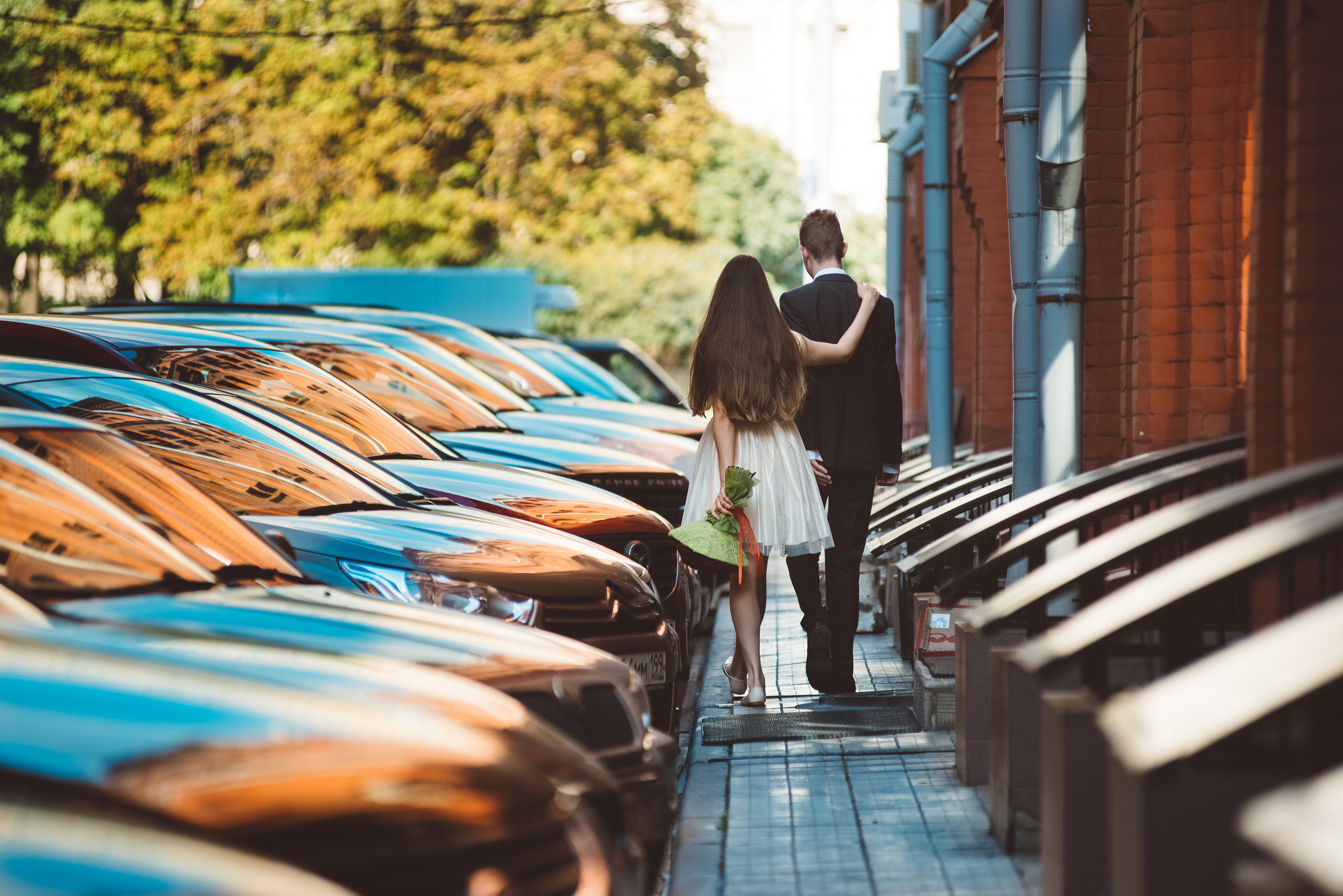 Свадебная фотосессия в центре Москвы. Семейный фотограф в Москве Елена Снегирева