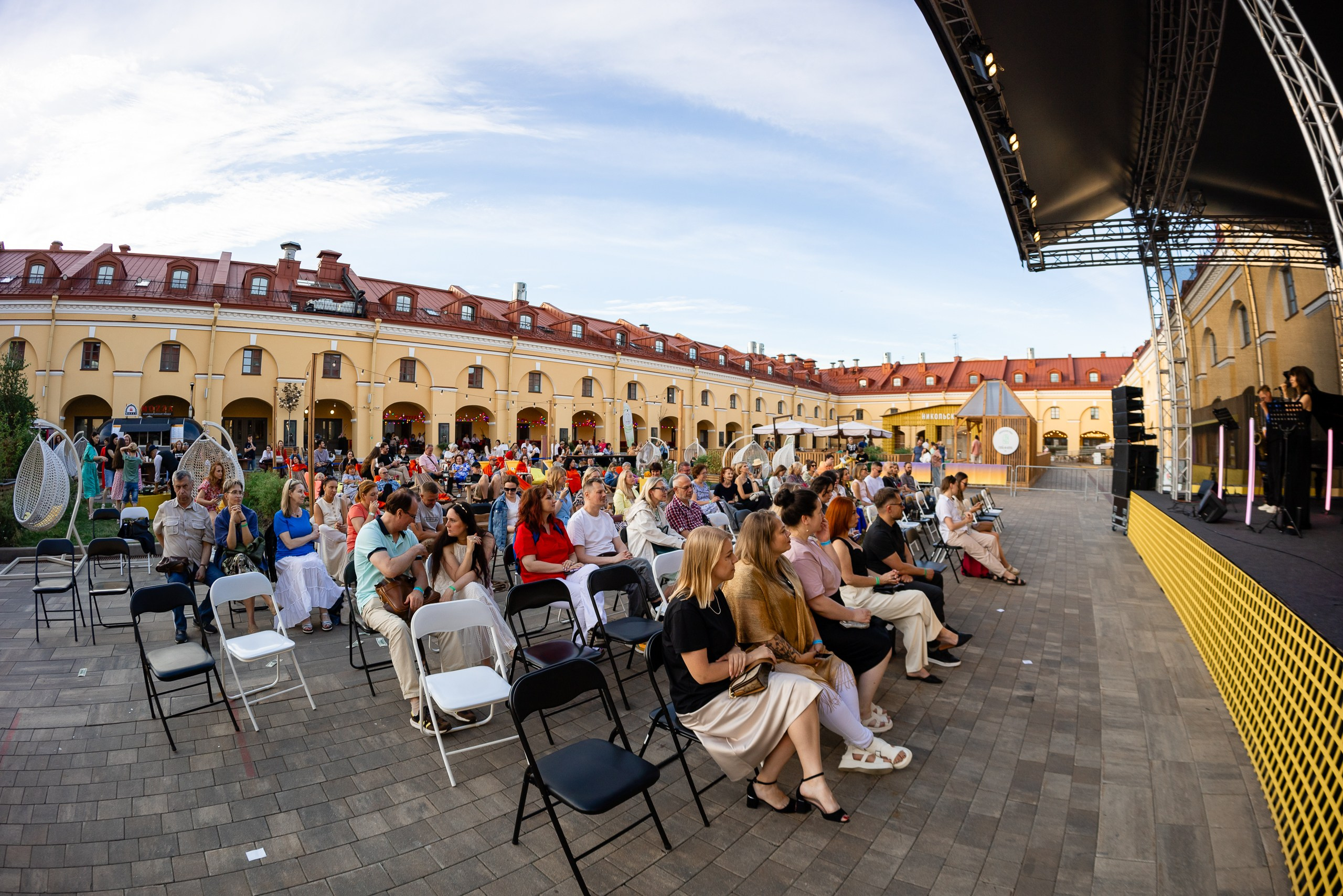 JAZZ под небом в Никольских рядах от AMADEUS. Репортажная съемка. Фотограф в Санкт-Петербурге — Сергей Петров