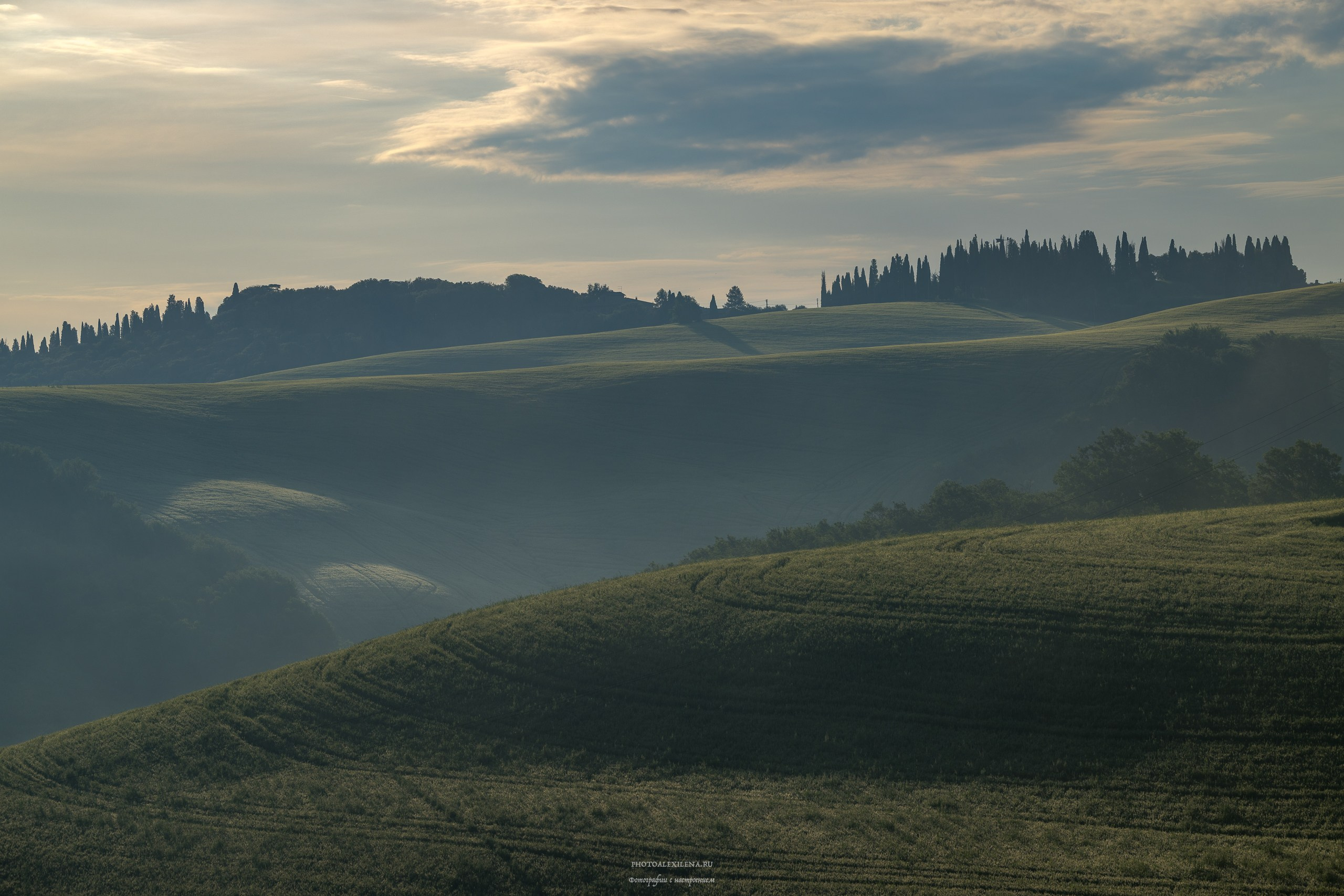 Долина Крете Сенези (Crete Senesi). Авторские стильные фотокартины
