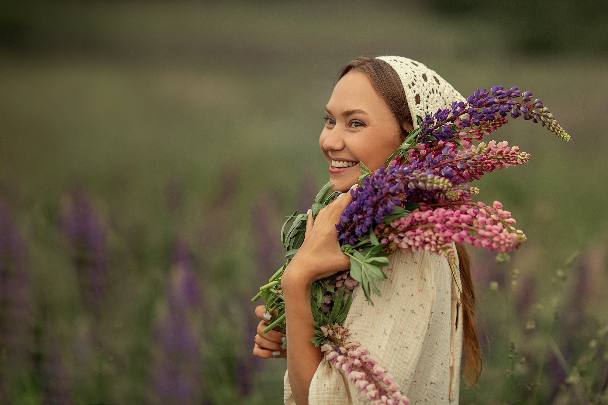 Семейная Фотосессия в люпиновом поле. Tatyana Nadezhdina Family photographer