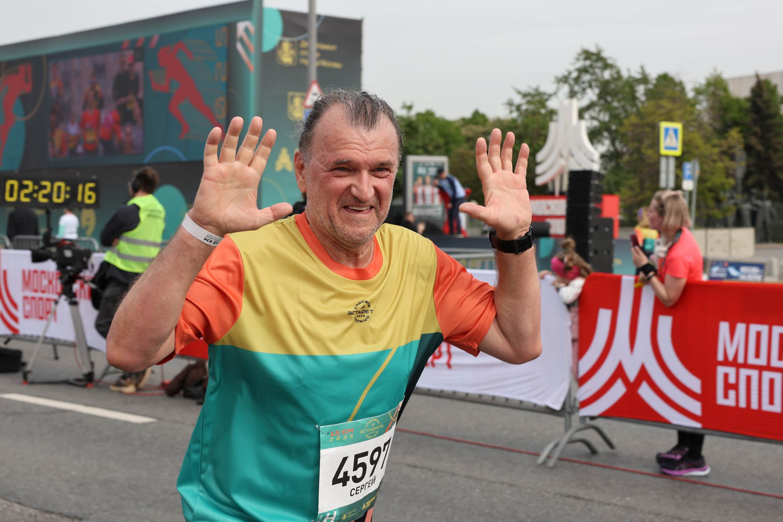 Забег по Садовому кольцу 2025 г. Репортажный фотограф, спортивный фотограф в Москве и области