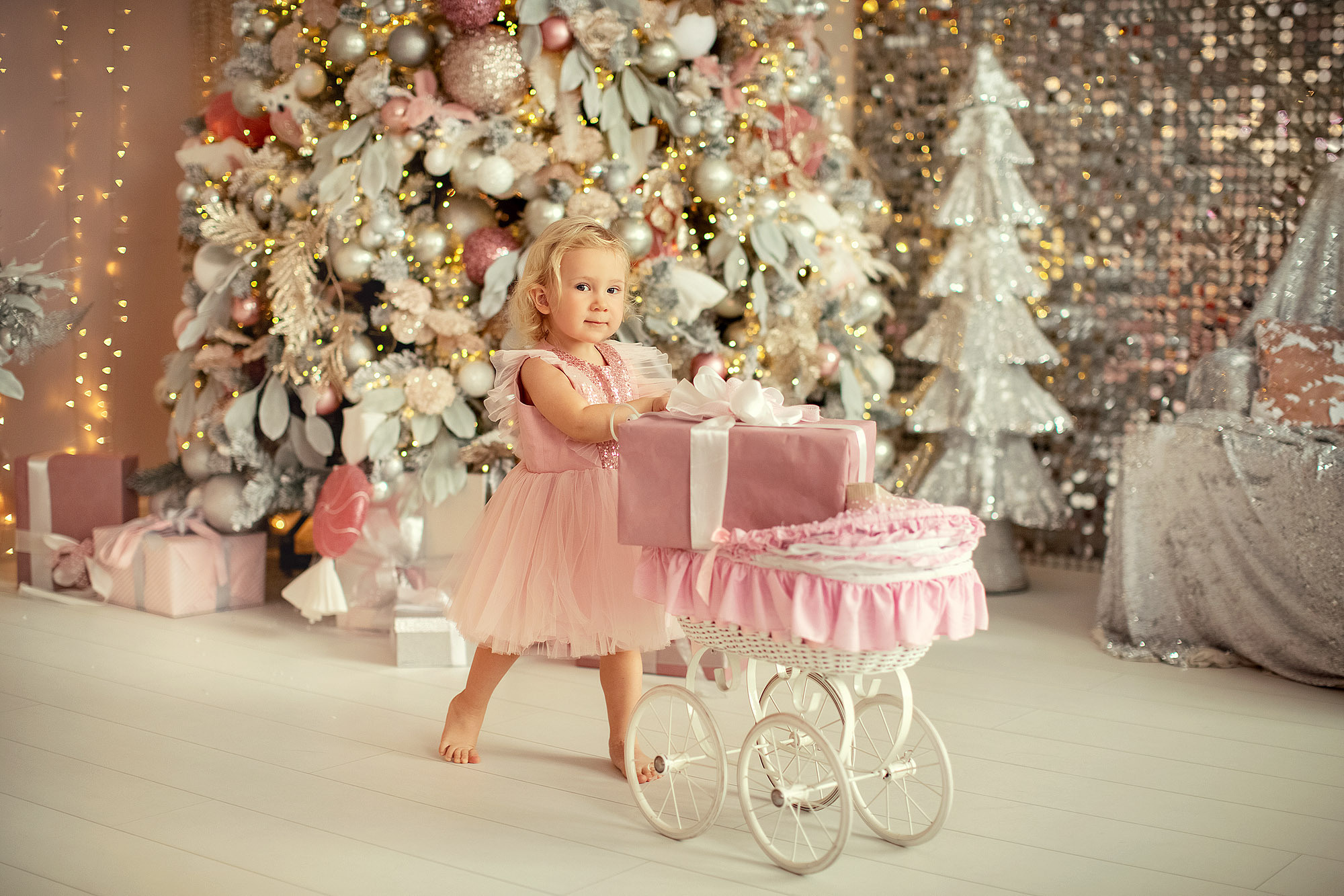 Зефирная новогодняя фотосессия трех принцесс. Tatyana Nadezhdina Family photographer