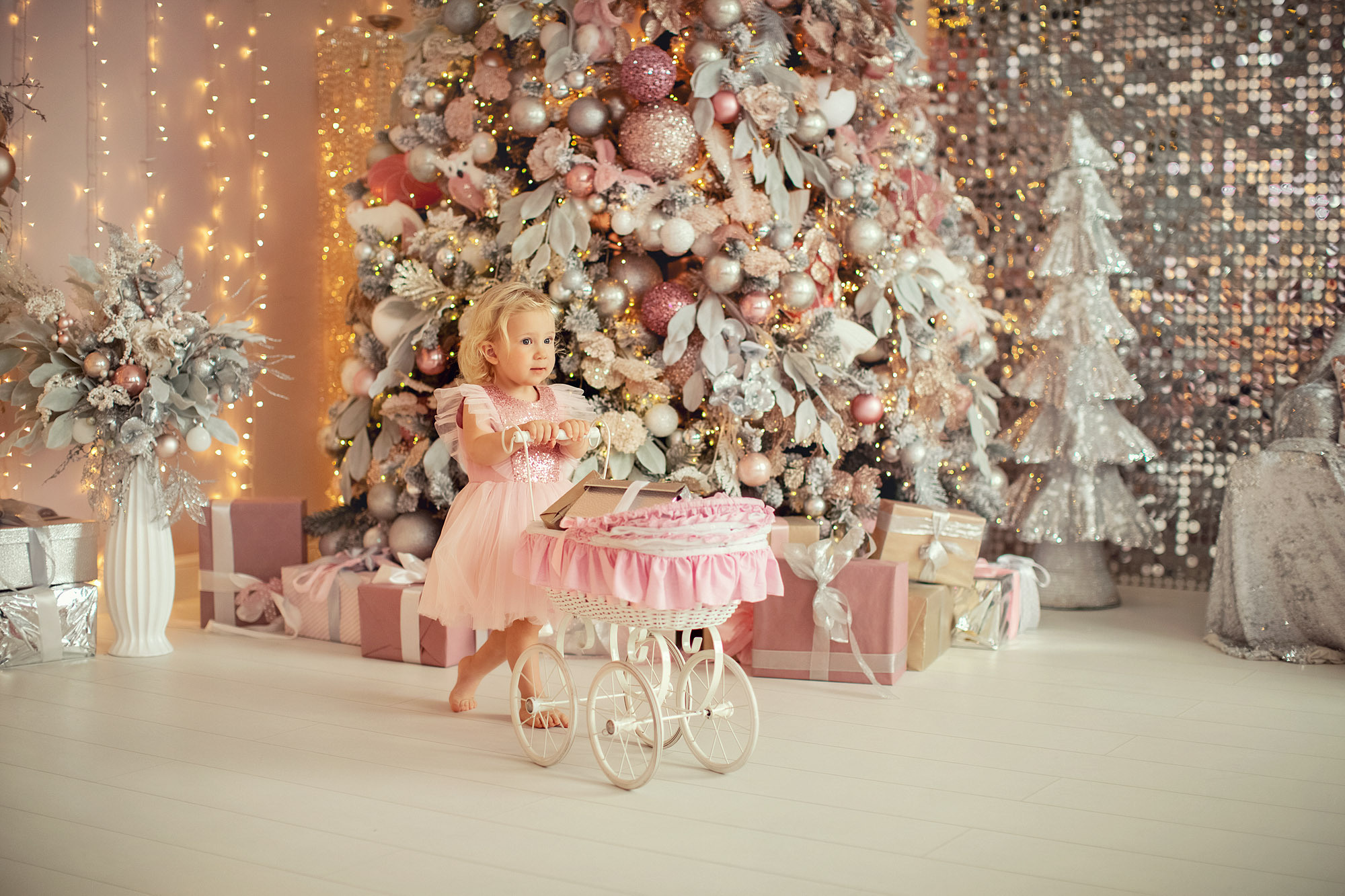 Зефирная новогодняя фотосессия трех принцесс. Tatyana Nadezhdina Family photographer