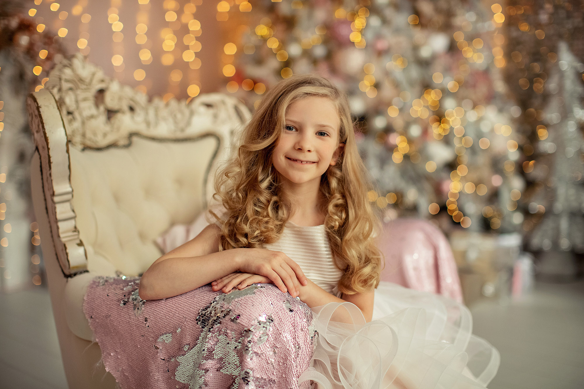 Зефирная новогодняя фотосессия трех принцесс. Tatyana Nadezhdina Family photographer