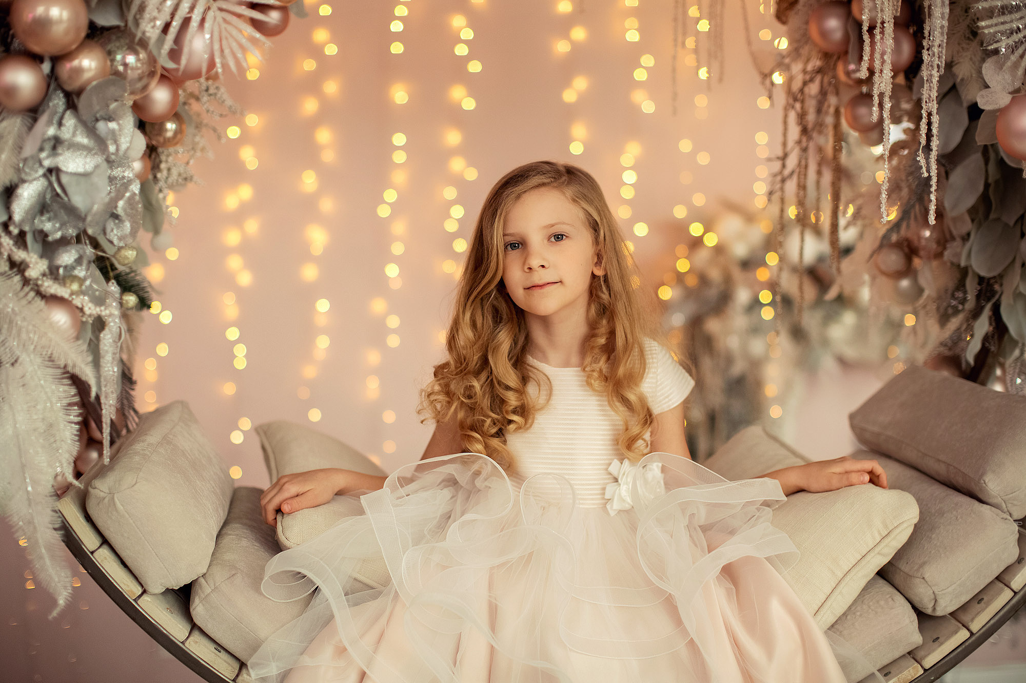 Зефирная новогодняя фотосессия трех принцесс. Tatyana Nadezhdina Family photographer