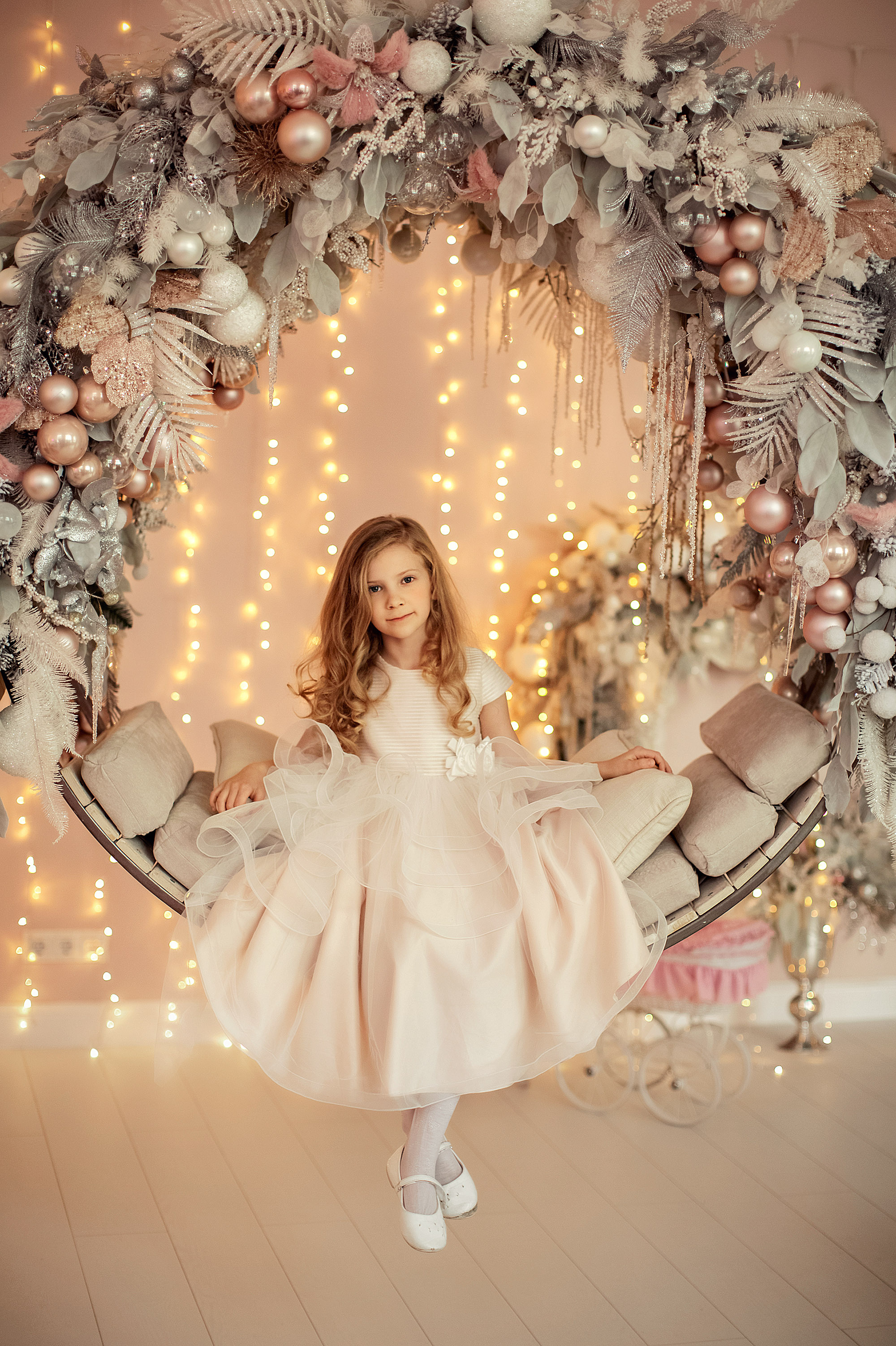 Зефирная новогодняя фотосессия трех принцесс. Tatyana Nadezhdina Family photographer