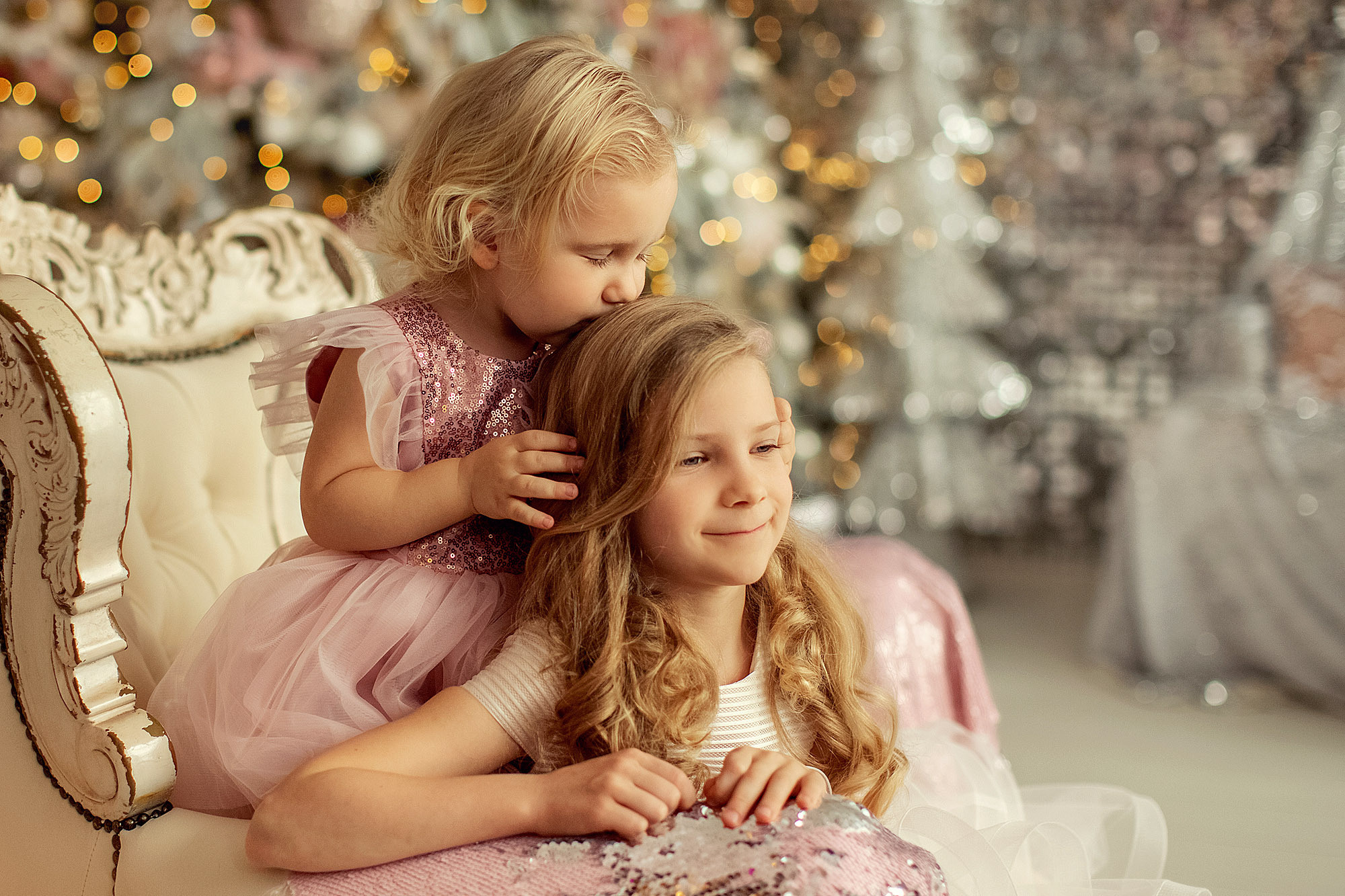 Зефирная новогодняя фотосессия трех принцесс. Tatyana Nadezhdina Family photographer
