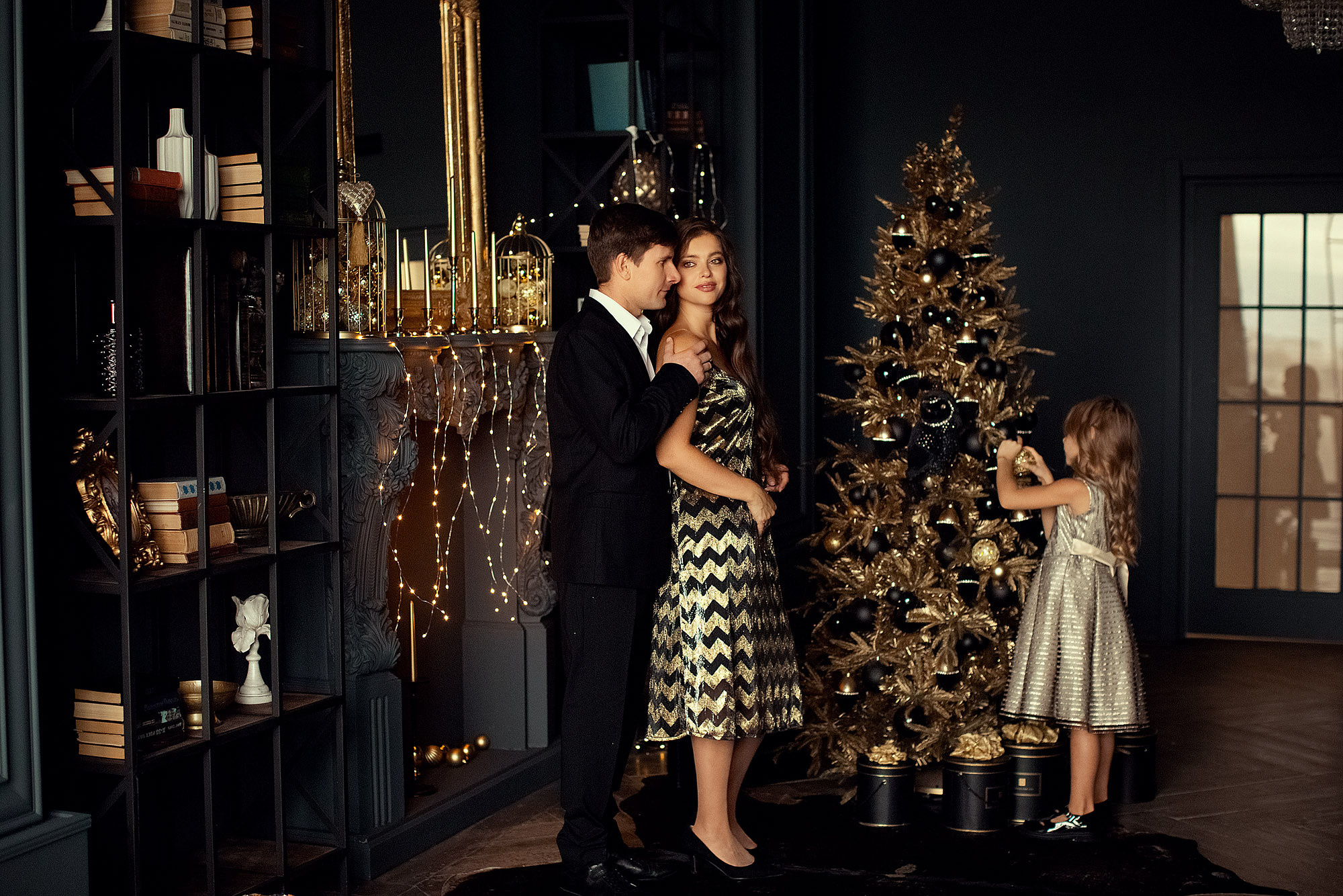 Новогодняя семейная фотосессия в студии. Tatyana Nadezhdina Family photographer