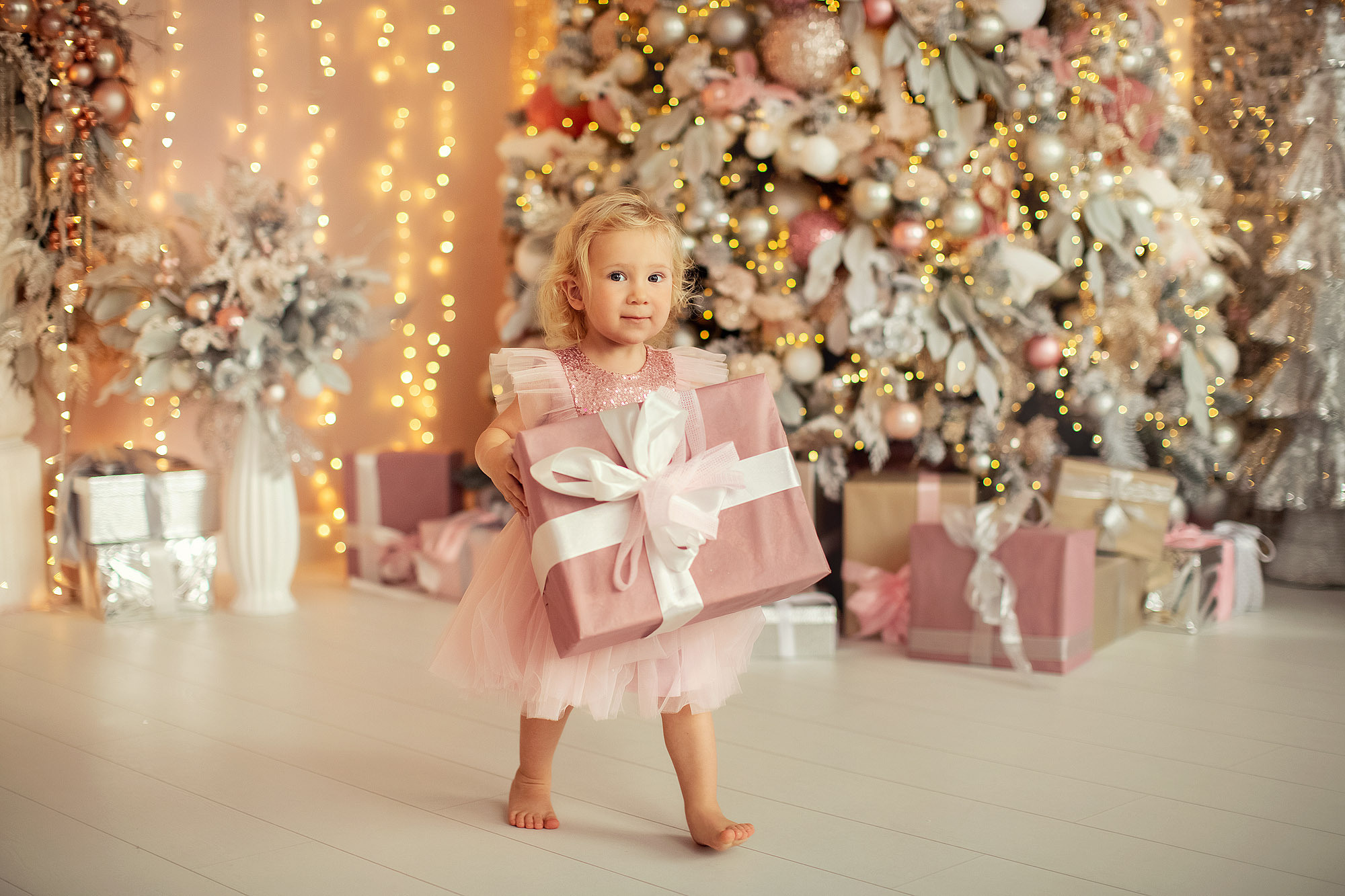 Зефирная новогодняя фотосессия трех принцесс. Tatyana Nadezhdina Family photographer