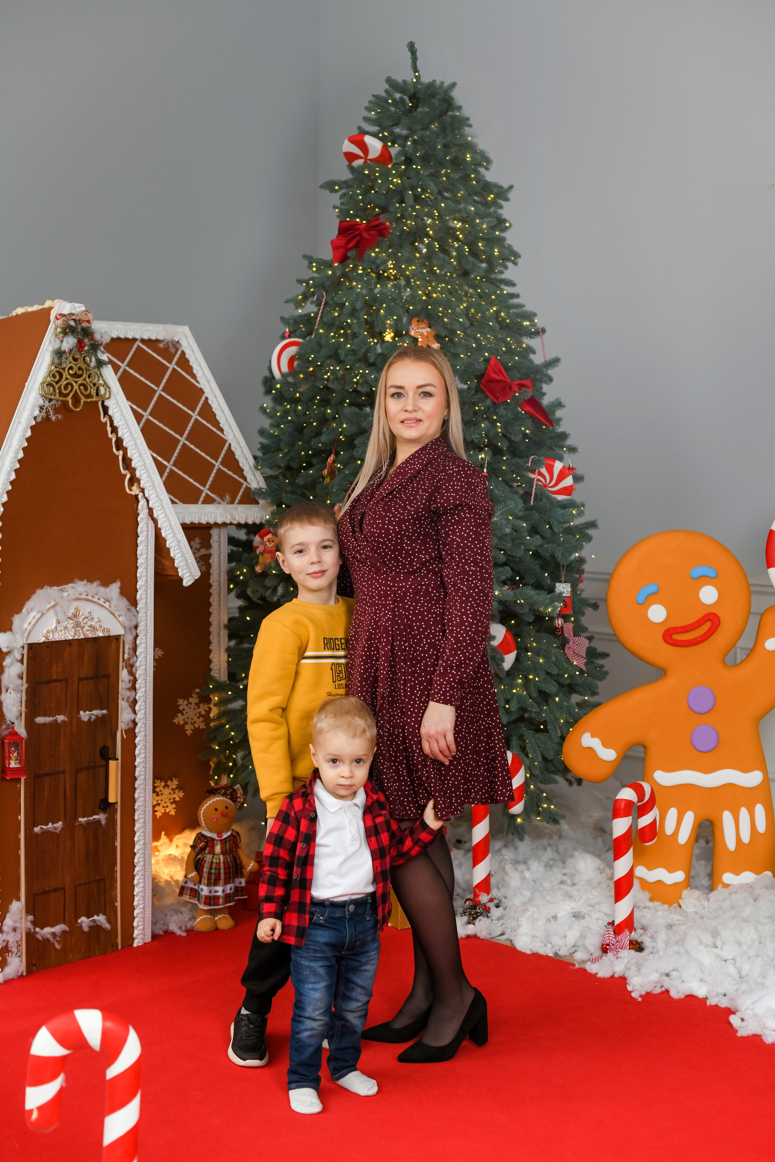 Новогодняя семейная фотосессия! Галина с Максимом и Матвеем!. Детский фотограф в Донецке Марина Пилипенко