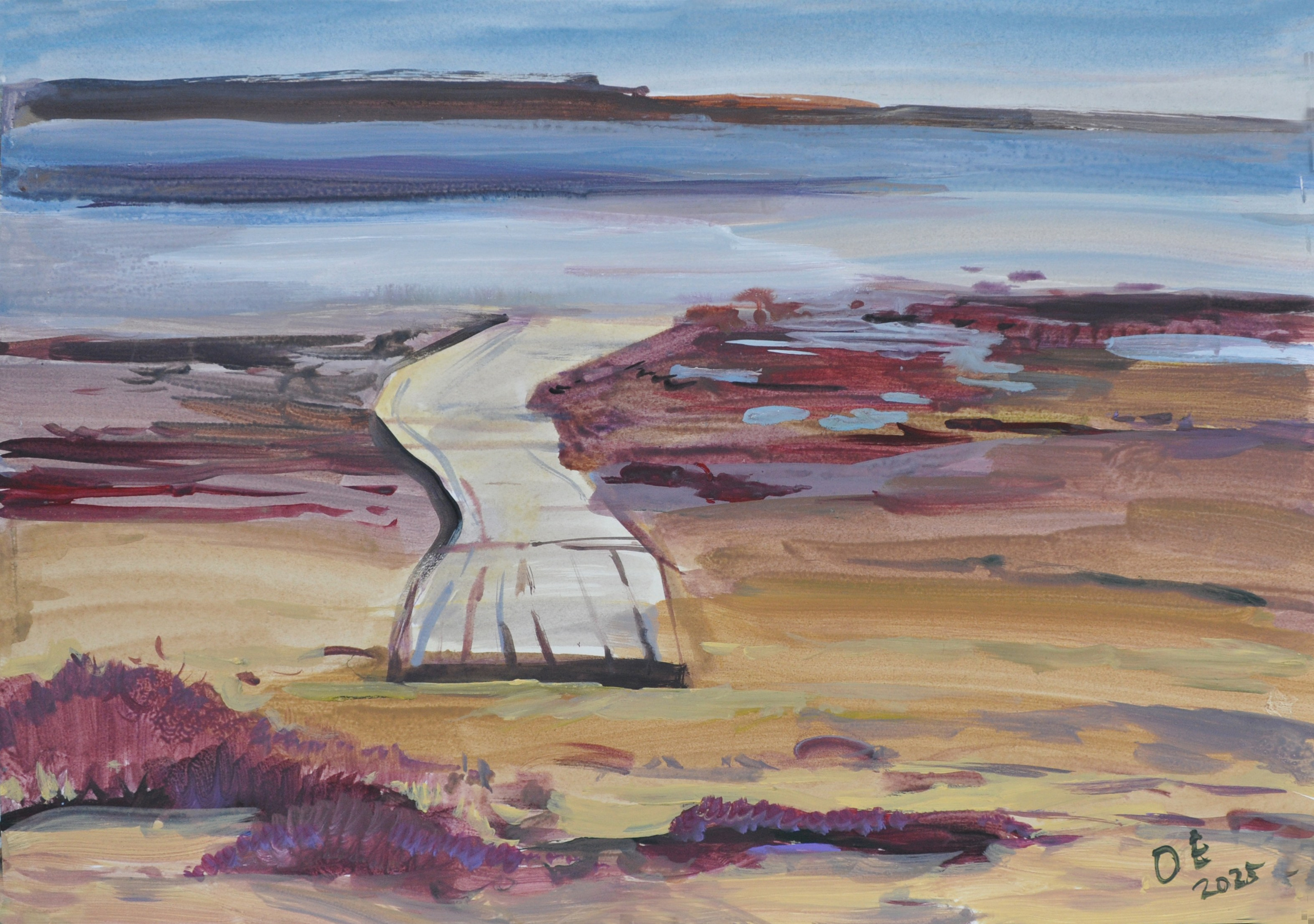 Белая дорога. Ефремова Ольга. Художник