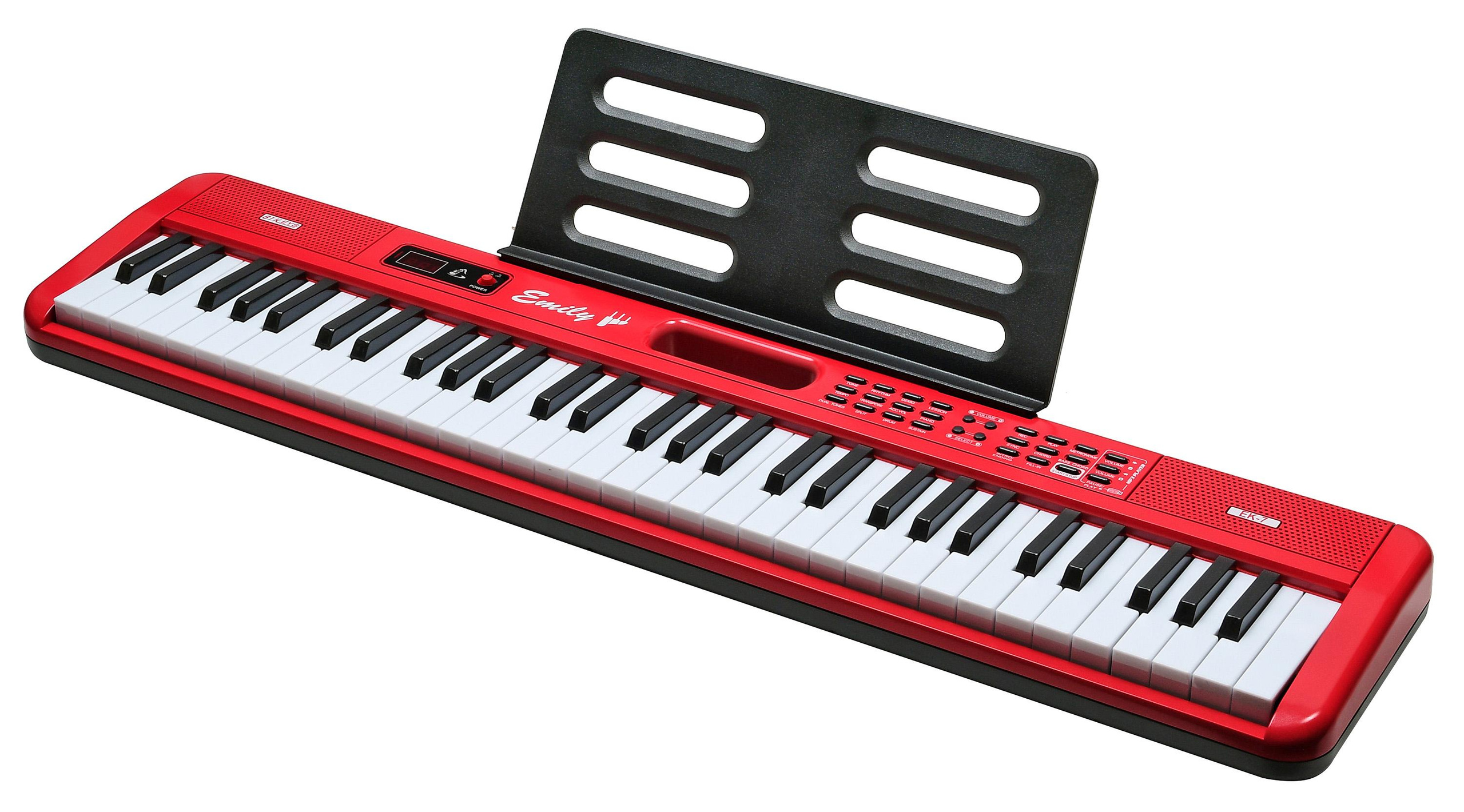 красное цифровое пианино