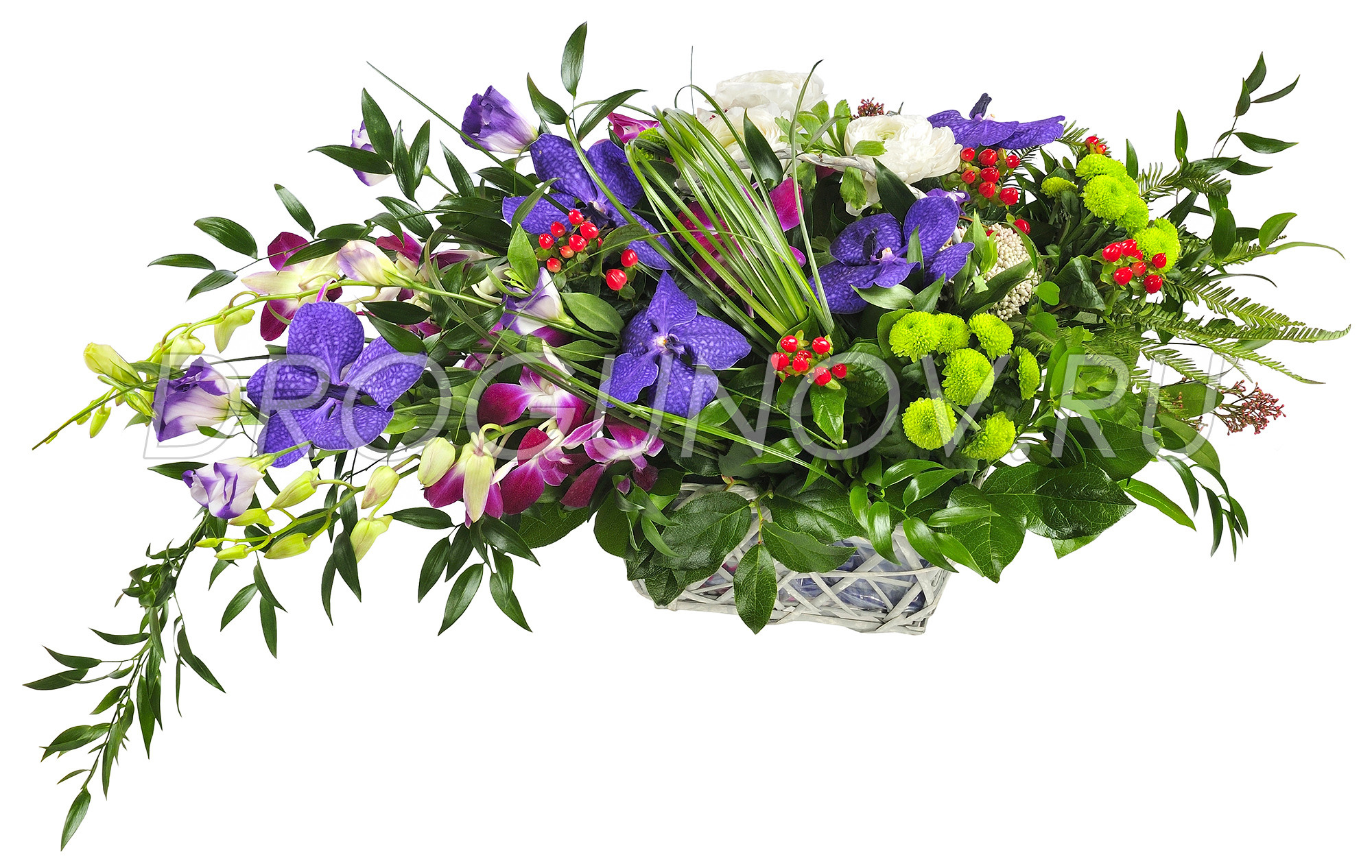 цветы в корзине