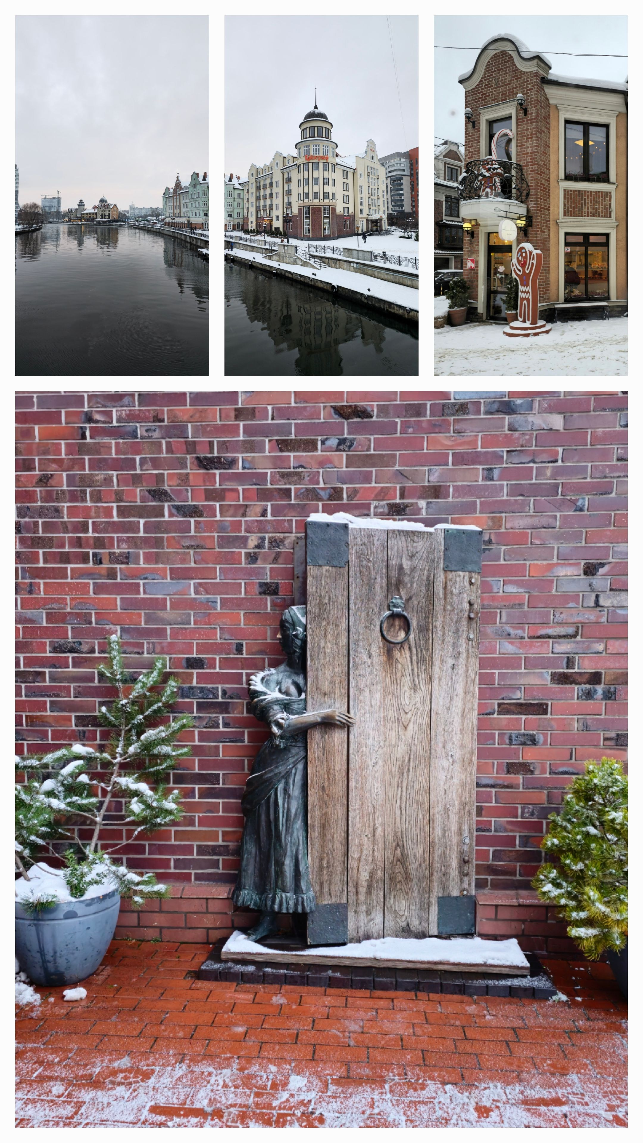 Рыбная деревня в Калининграде. Скульптуры, необычные памятники.