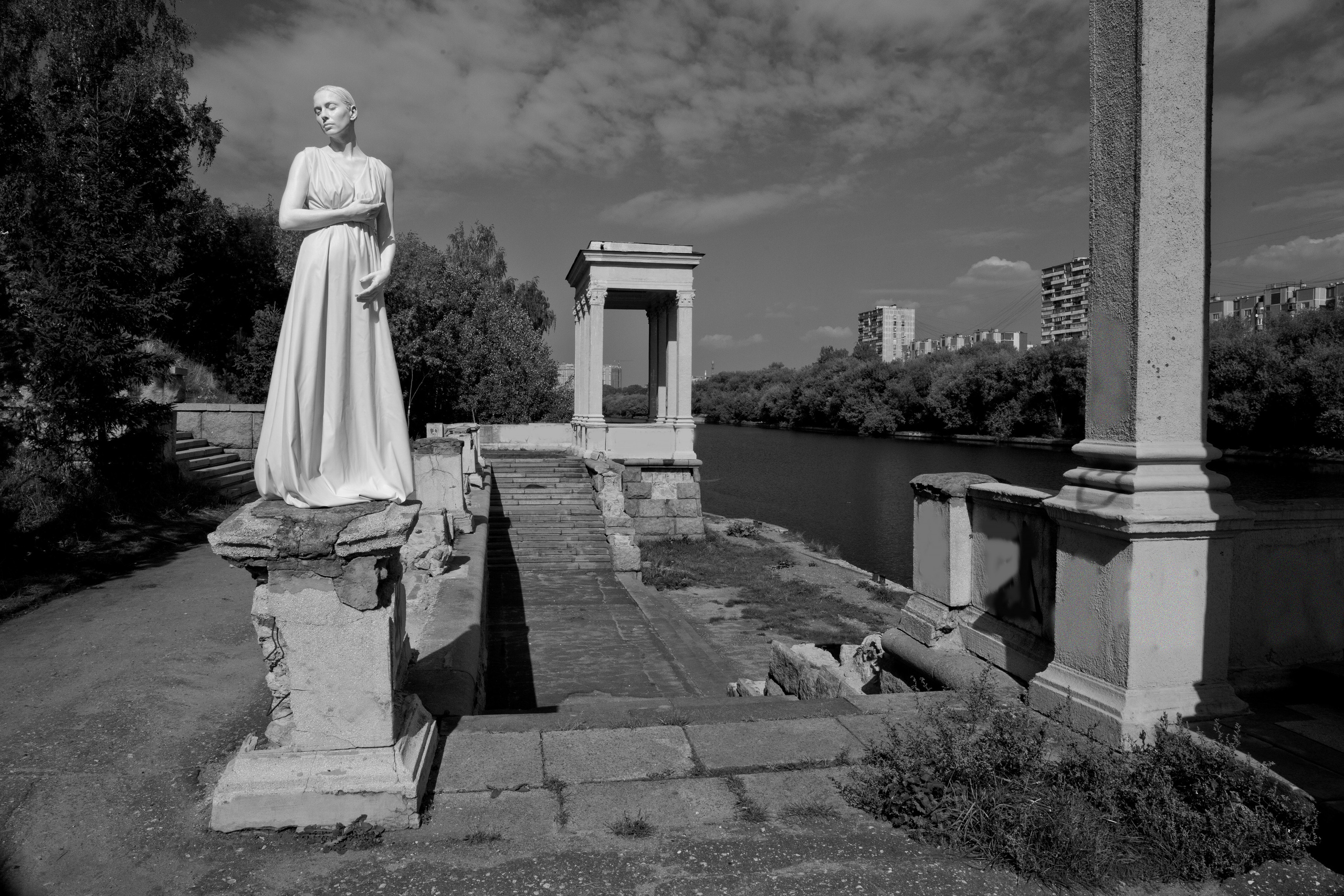 Живые статуи. Портретная съемка в Москве, студийный фотограф Игорь Фомин