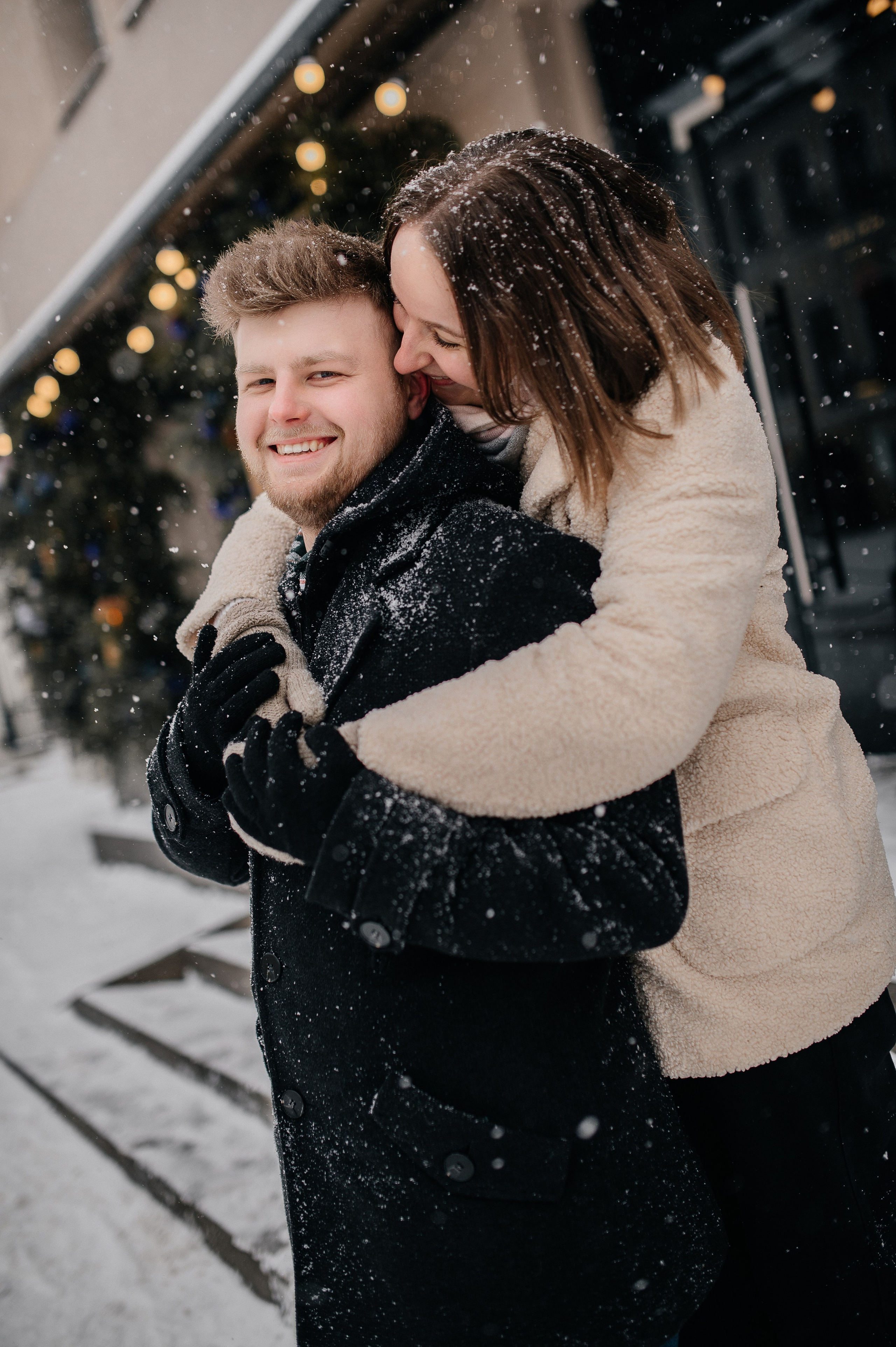 Зимняя фотосессия для Влада и Алены. Катя Курлович — семейный фотограф в Бобруйске и Минске