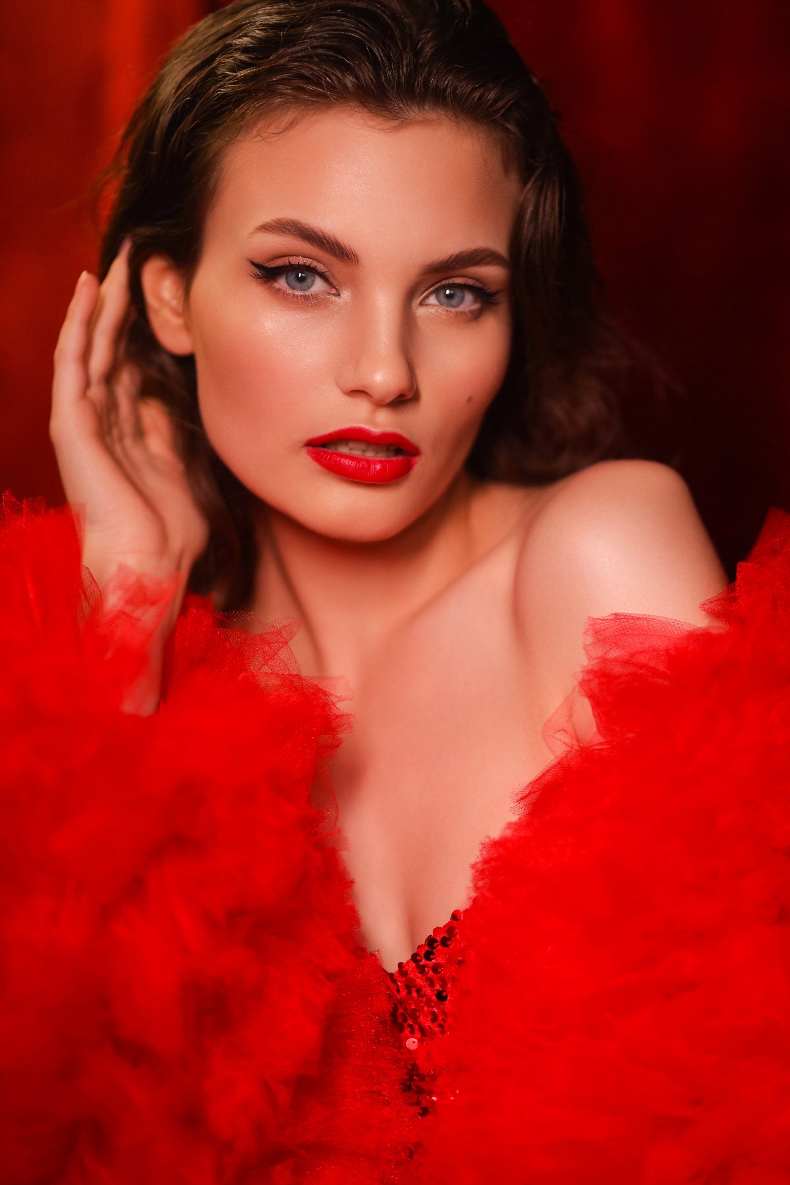 Роскошная Кристина и красный бархат. Свадебный фотограф Беларусь Ольга Козыренко