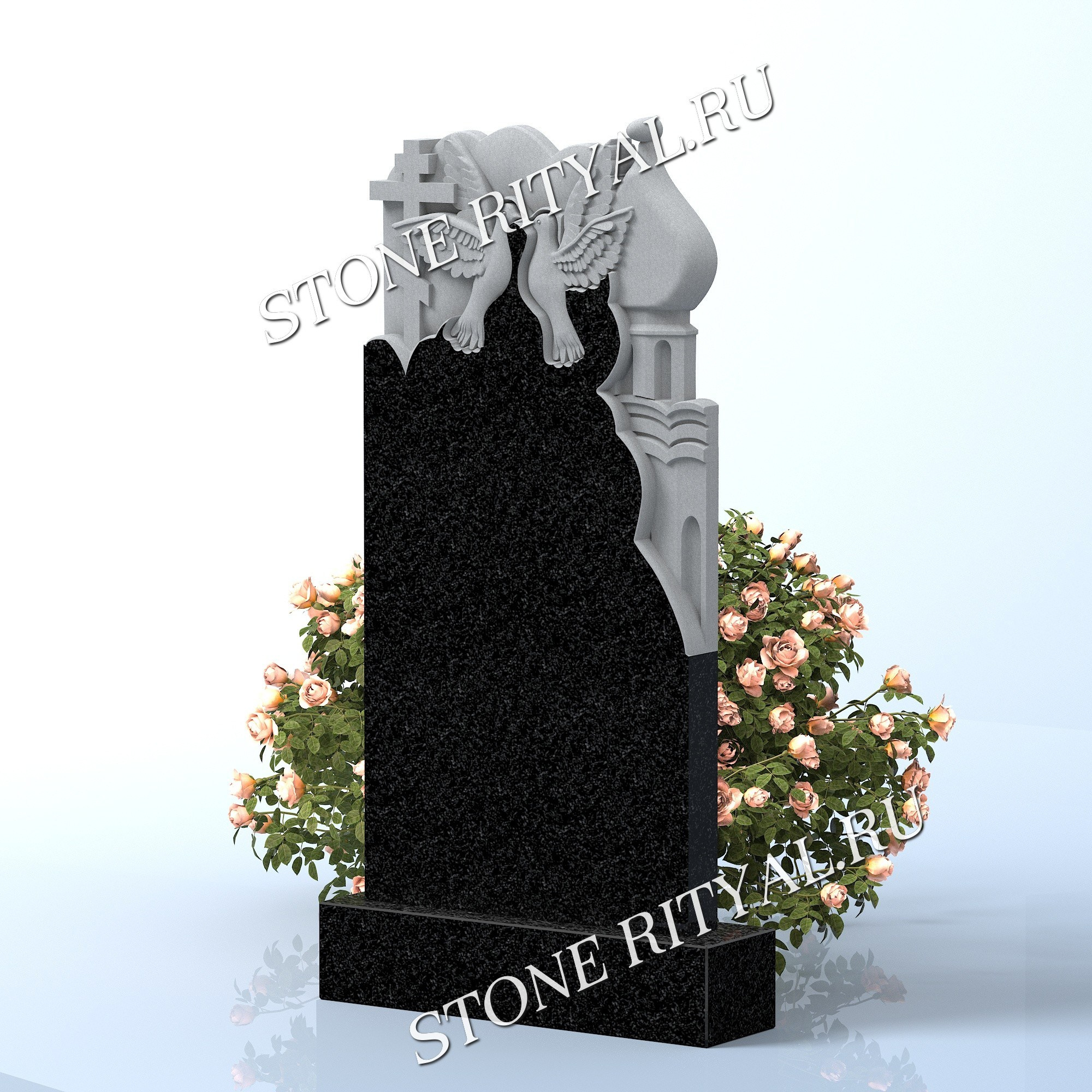 Вертикальные памятники фигурные. Изготовление и установка памятников в Москве и МО