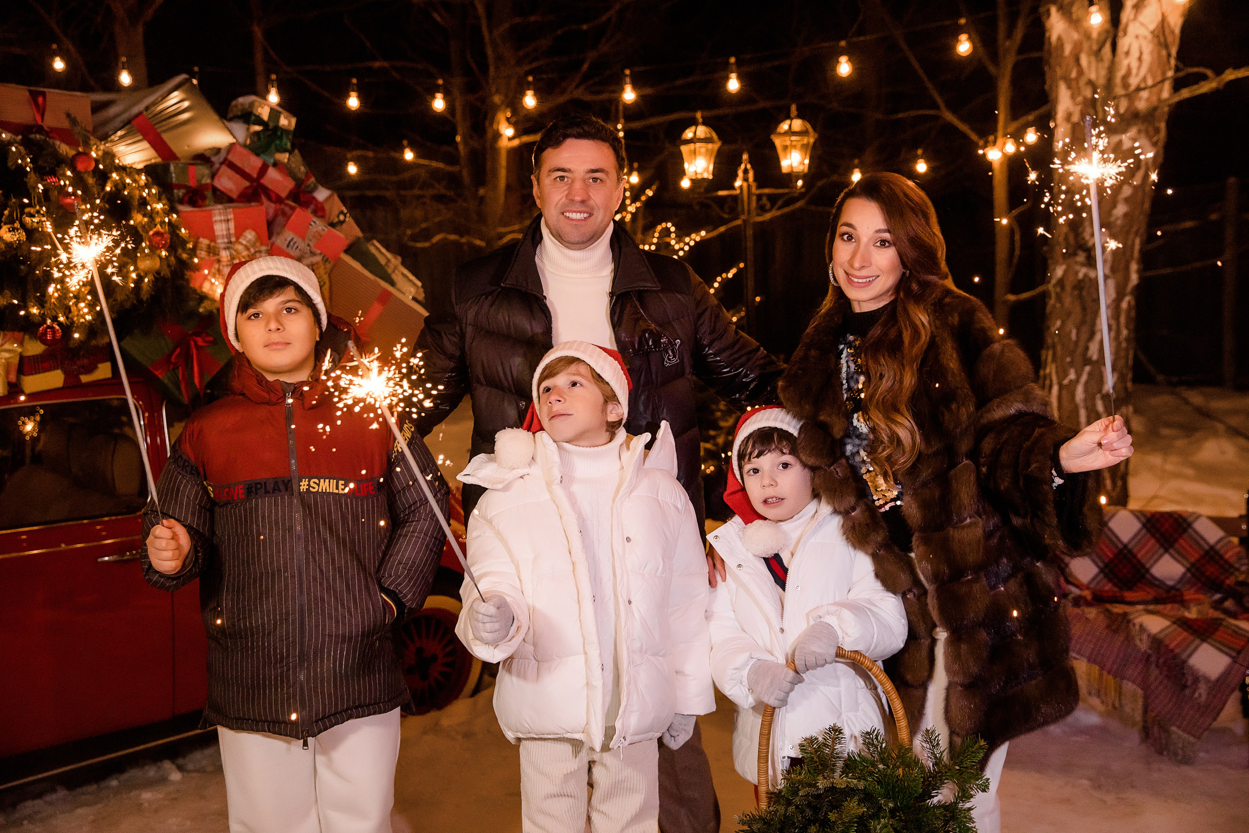 Новогодние фотосессии — уличные локации. Семейный и детский фотограф в Москве Вера Ускова