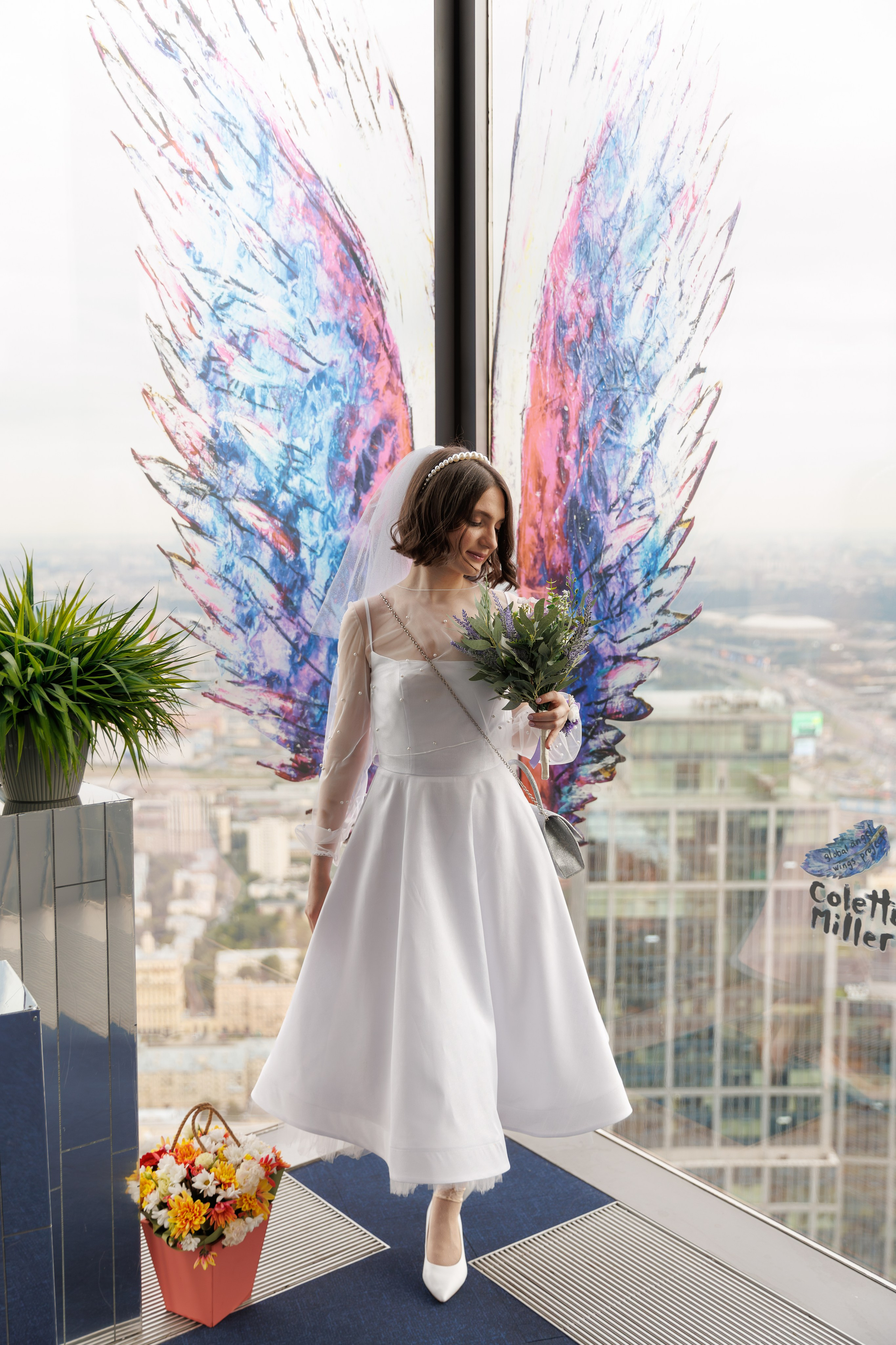 Регистрация брака в Панорама 360 Москва-сити башня Федерация. Свадебный фотограф Москва и МО Сергей Киржаев