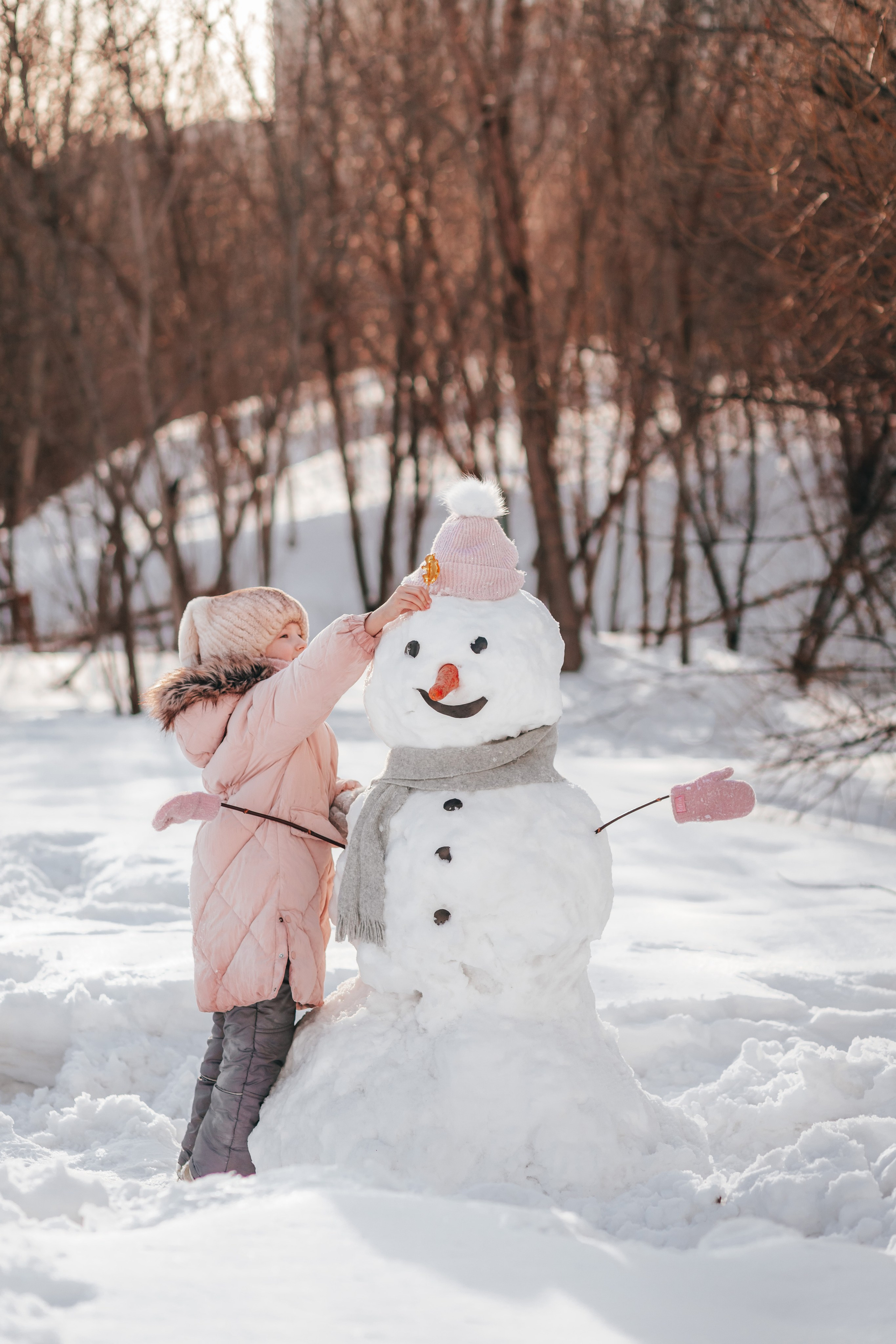 Снеговик. Семейный и детский фотограф в г. Новосибирске Макеева Анастасия