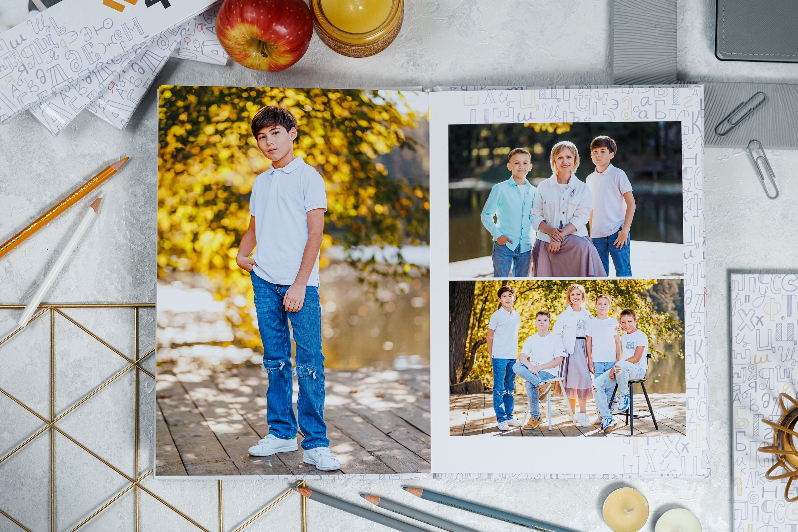 Выпускные альбомы 4 класс. Семейный и детский фотограф Комина Елена, Власиха, Одинцово