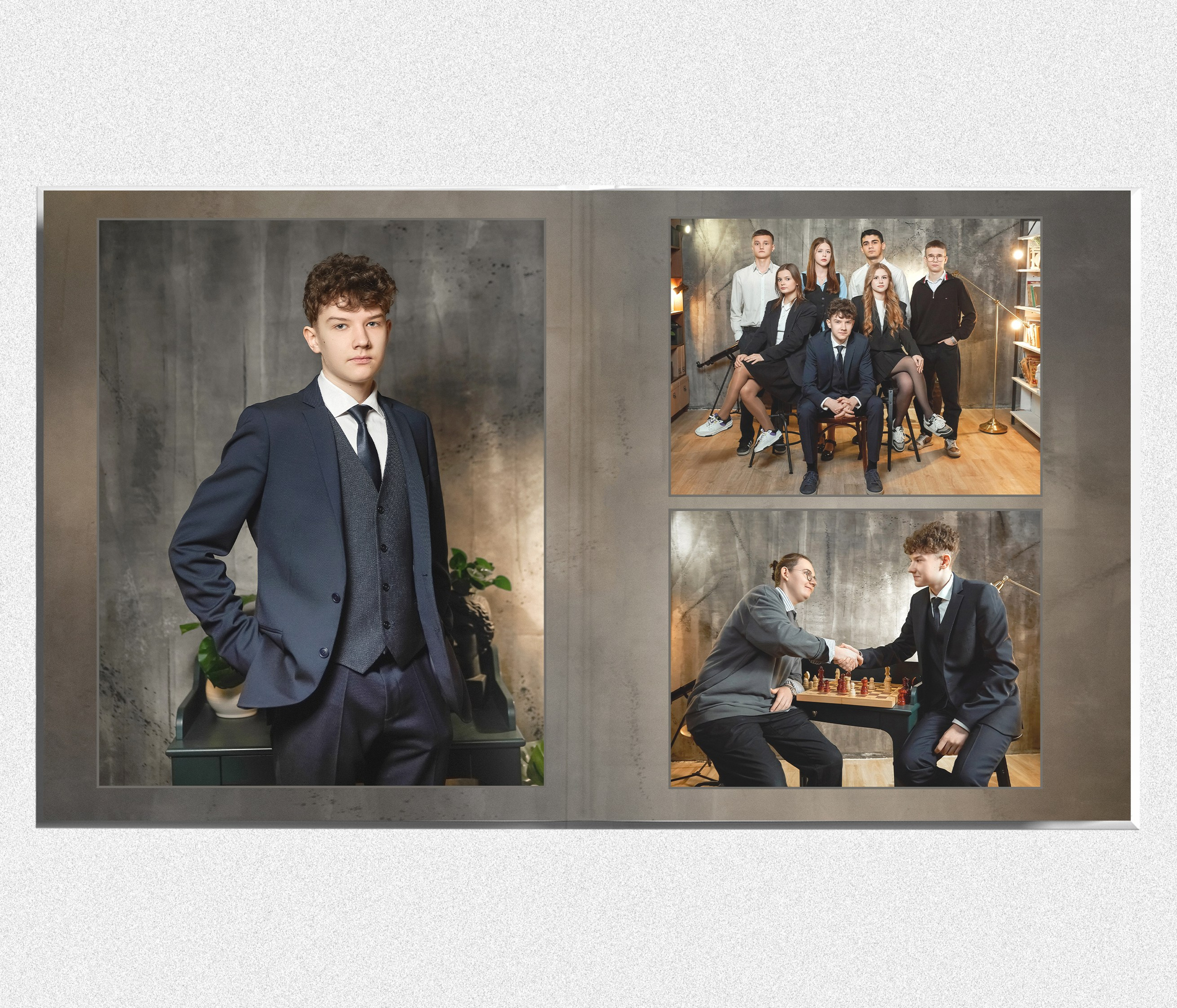 Выпускной альбом 9 и 11 класс «Гранж». Выпускные альбомы в Тюмени для школ, садов, вузов спортивных секций