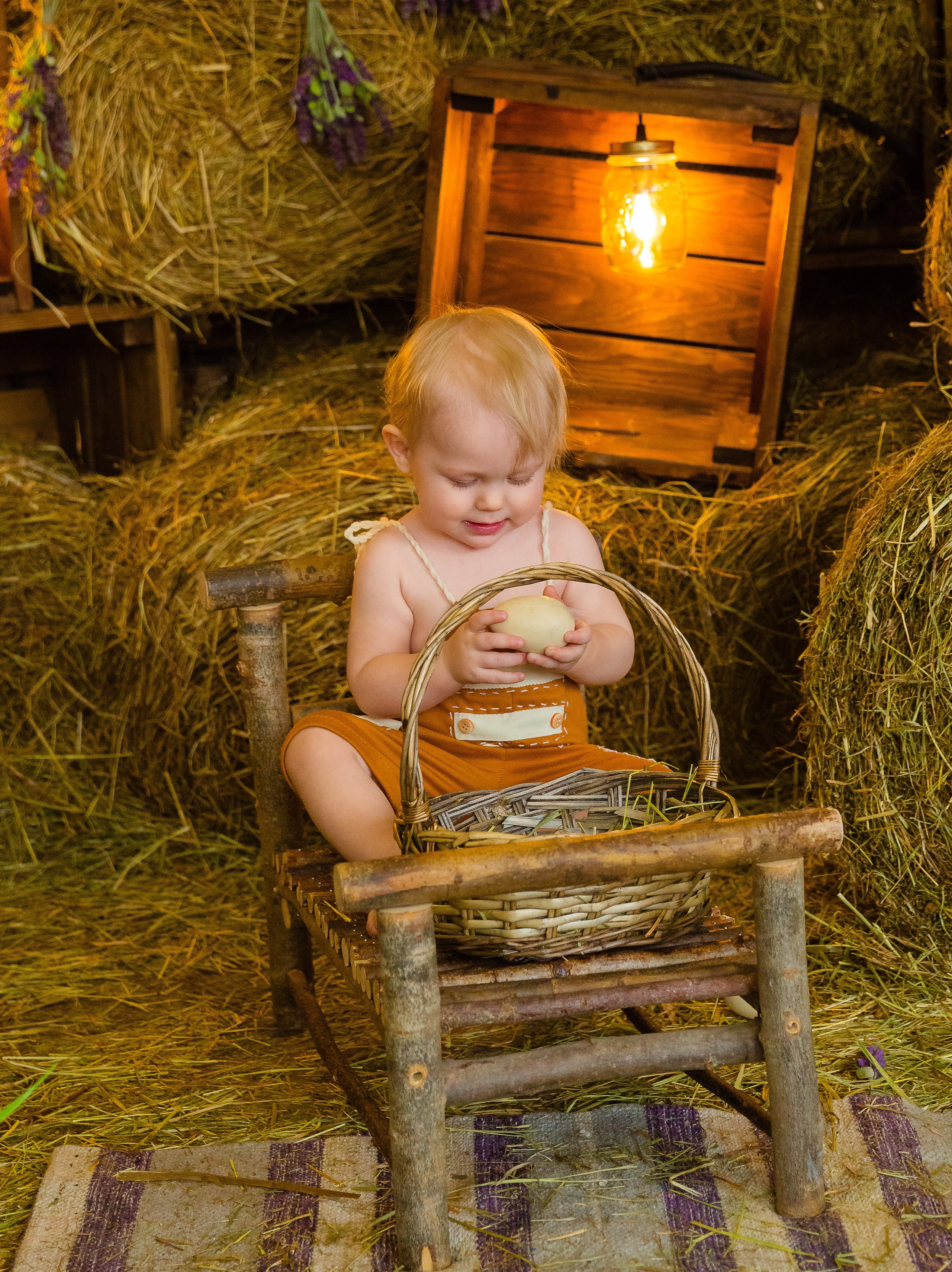 Фотосессия с животными для малышей