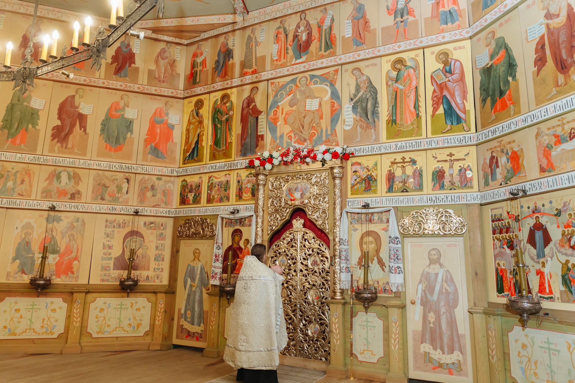 Крещение Храм Покрова Пресвятой Богородицы в парковом комплексе Усадьба Богословка