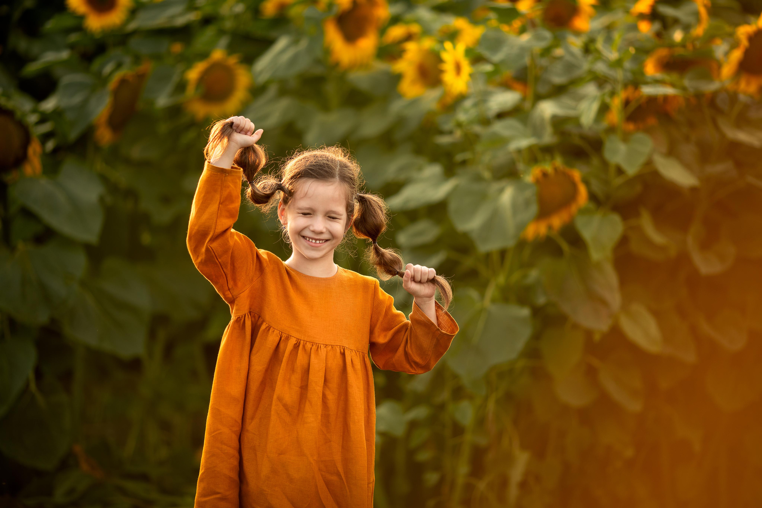 Солнечные цветы. Детский и семейный фотограф в Красноярске Елена Коровкина