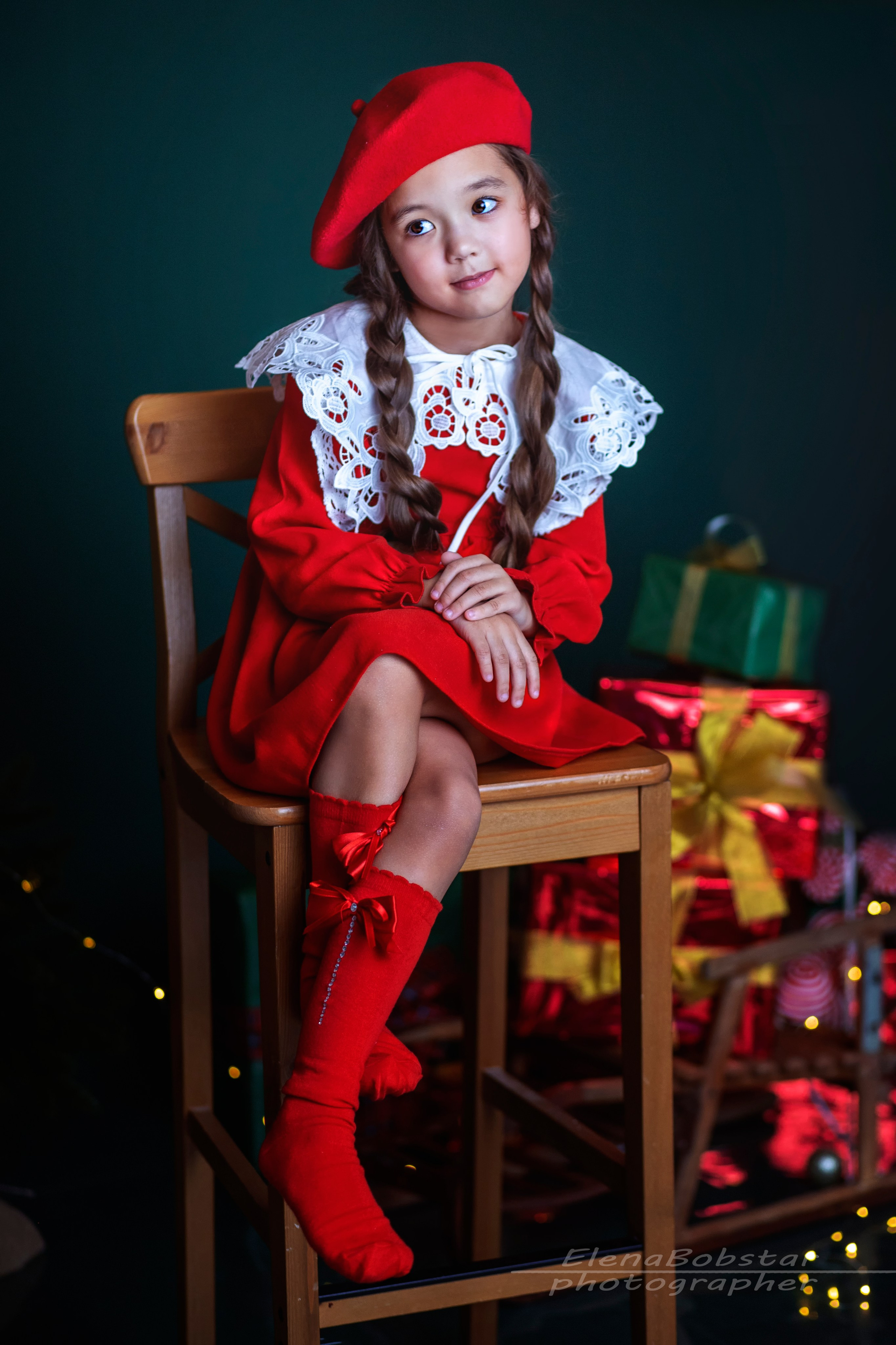 НОВОГОДНИЕ СТУДИЙНЫЕ ДЕТСКИЕ ПОРТРЕТЫ. Семейный и детский фотограф в Тюмени Елена Старцева