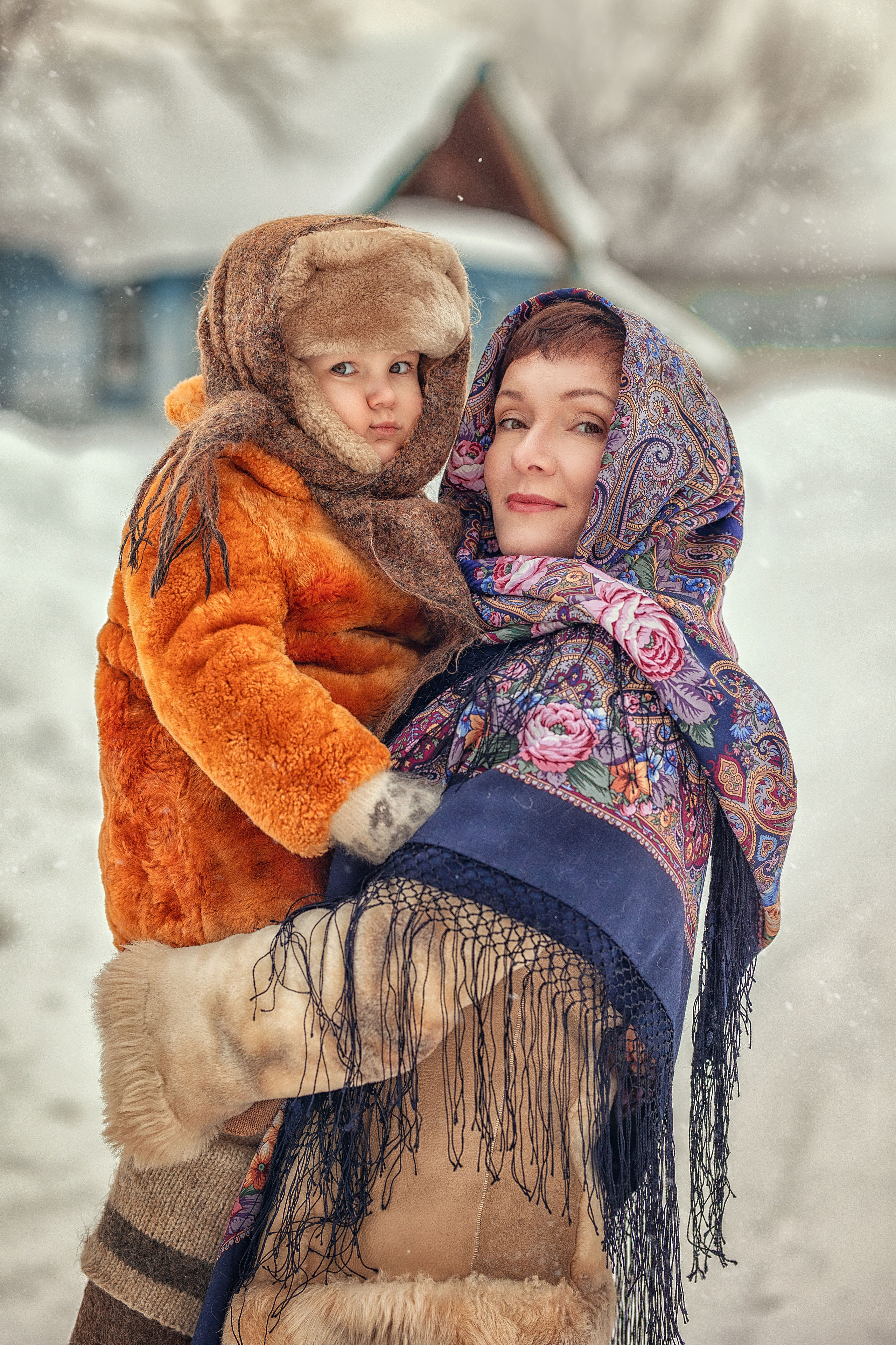 ДЕРЕВЕНСКАЯ ЗИМА. Елена Чернигина семейный и детский фотограф в Нижнем Новгороде и Бор